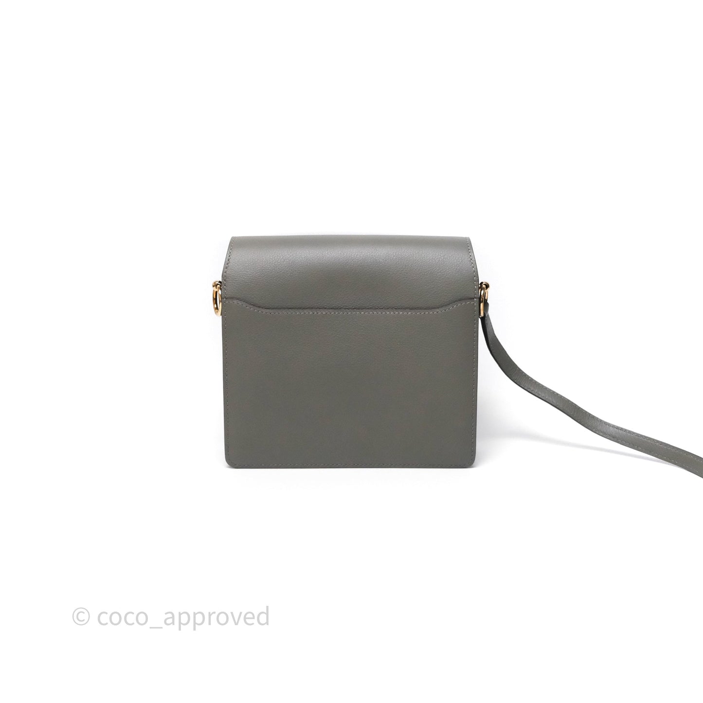 Hermès Roulis Mini 18 Gris Meyer 0L Evercolor Permabrass Hardware