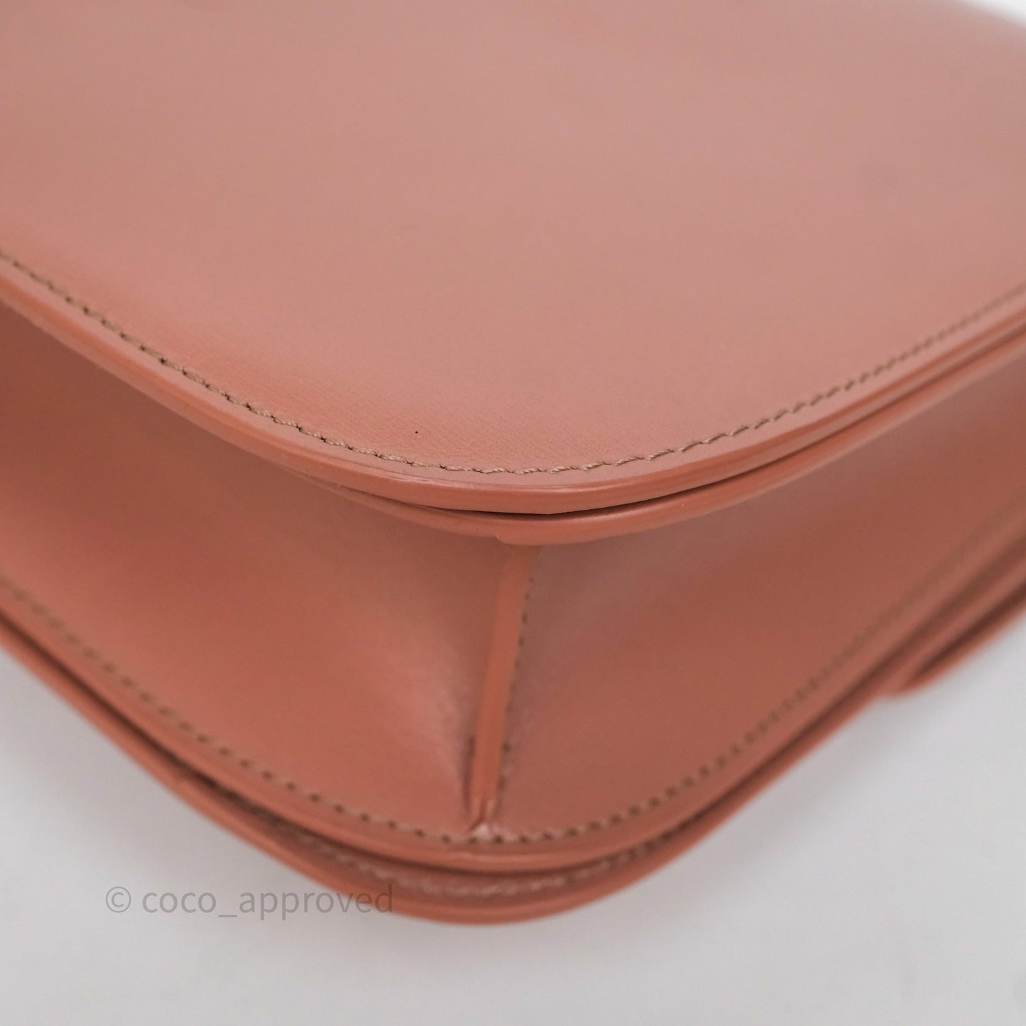 Celine Rose Box Medium Calfskin Bag Gold Hardware