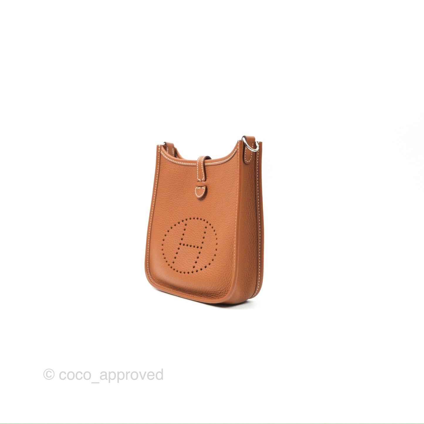 Hermès Mini Evelyne 16 Gold Clemence Sangle Flipperball Pladium Hardware