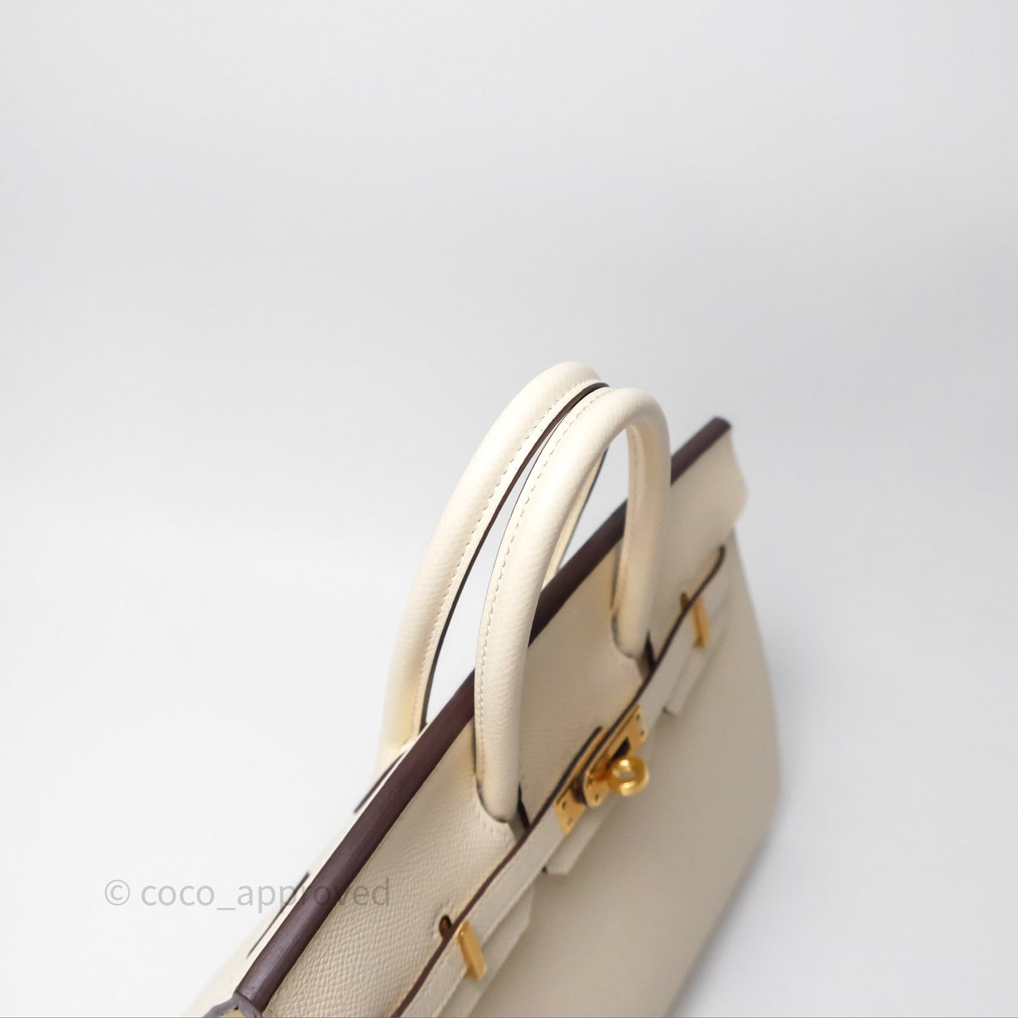 Hermès Birkin 25 Sellier Nata I2 Epsom Gold Hardware