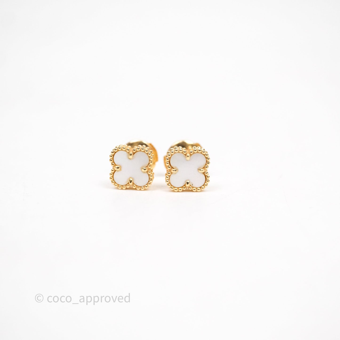 Van Cleef & Arpels White Mother-of-pearl Yellow Gold Set