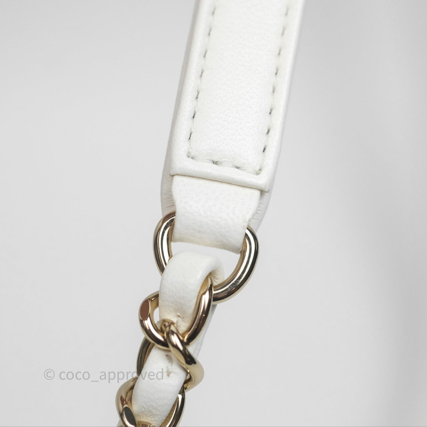 Chanel Quilted Small Duma Drawstring Backpack White Calfskin Gold Hardware