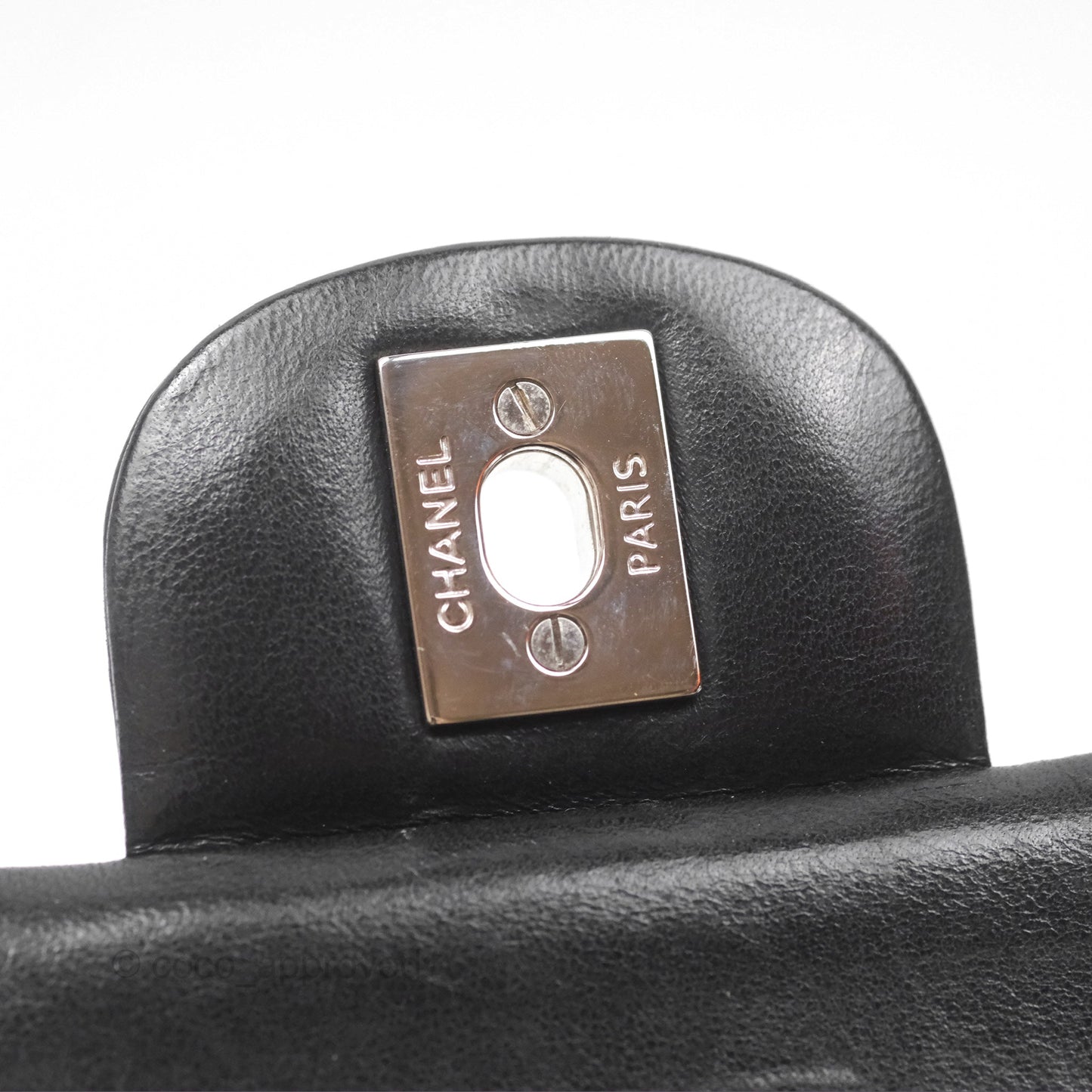 Chanel Small S/M Classic Flap Black Lambskin Silver Hardware
