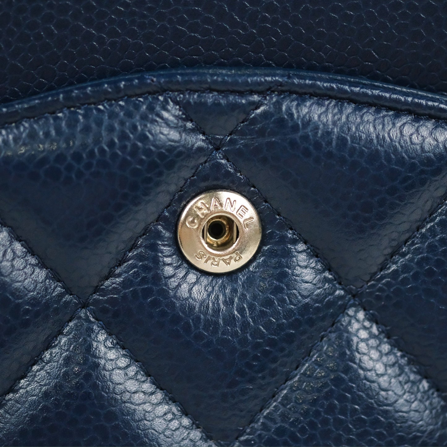 Chanel Jumbo Double Flap Navy Caviar Silver Hardware⁣⁣