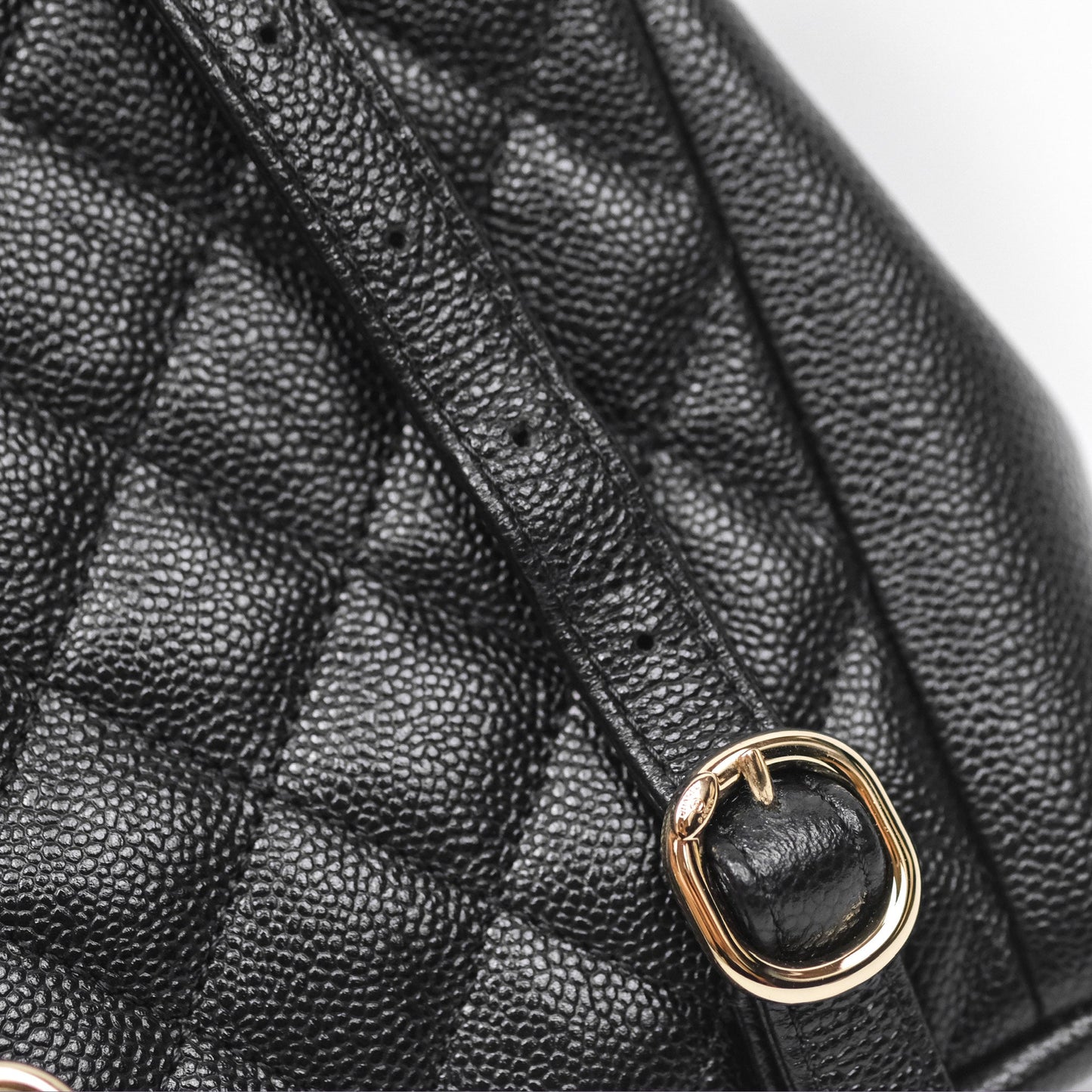 Chanel Duma Backpack Small Black Caviar Gold Hardware