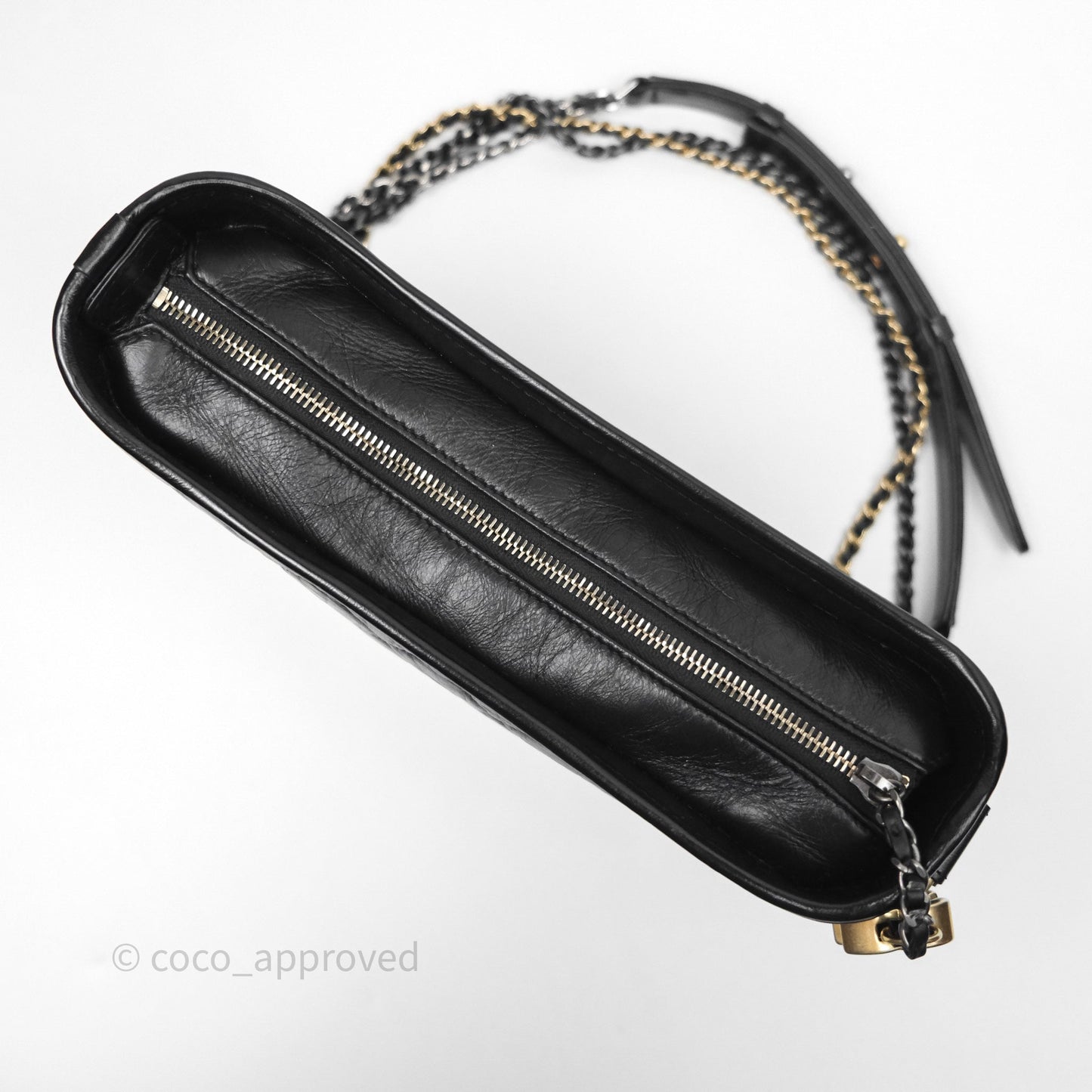 Chanel New Medium Gabrielle Hobo Quilted Black Aged Calfskin
