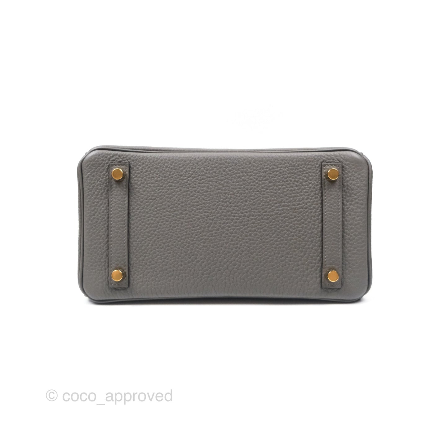 Hermes Birkin 25 Retourne Gris Meyer 0L Togo Gold Hardware