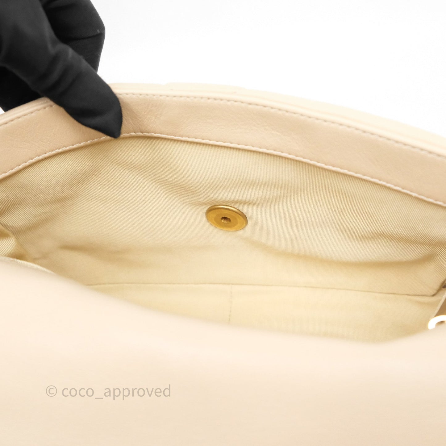 Chanel 19 Small Beige Mixed Hardware
