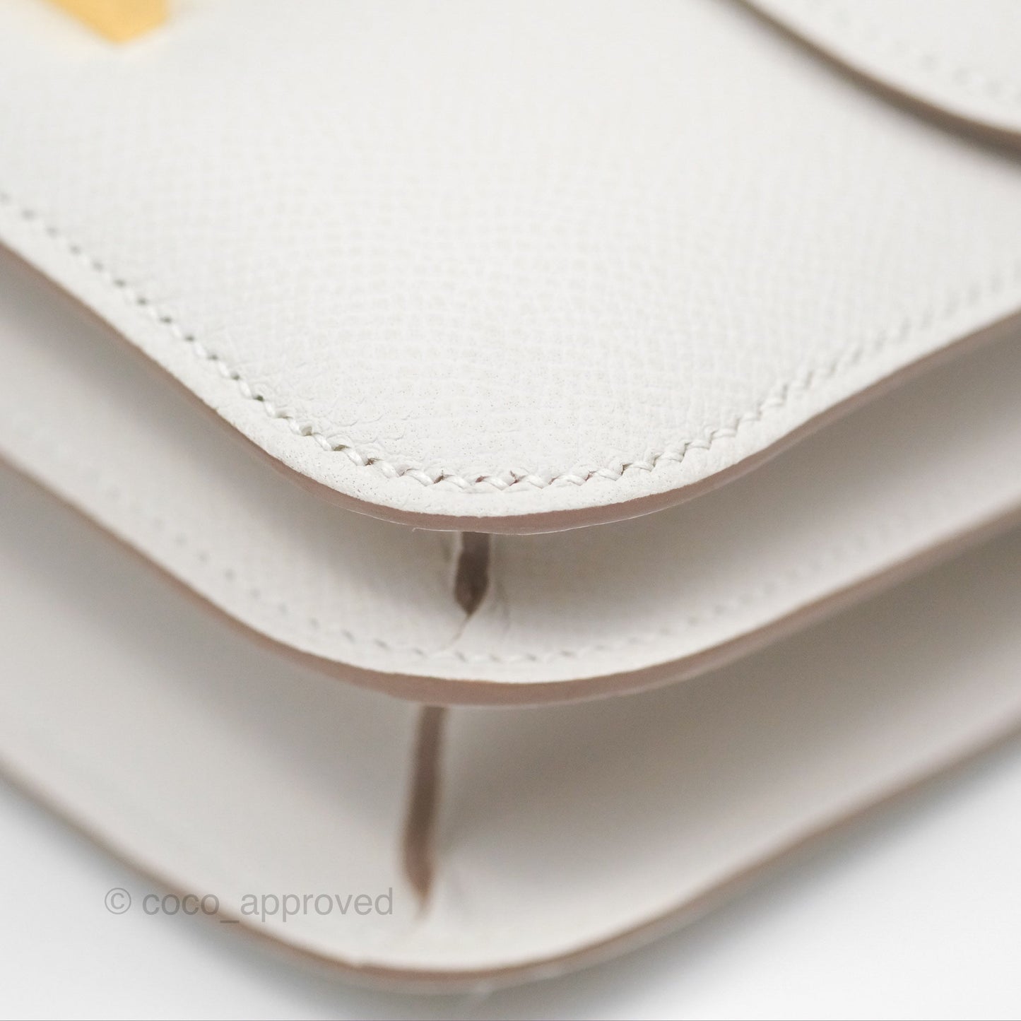 Hermès Constance Mini 18cm Mirror Gris Pale Epsom Gold Hardware