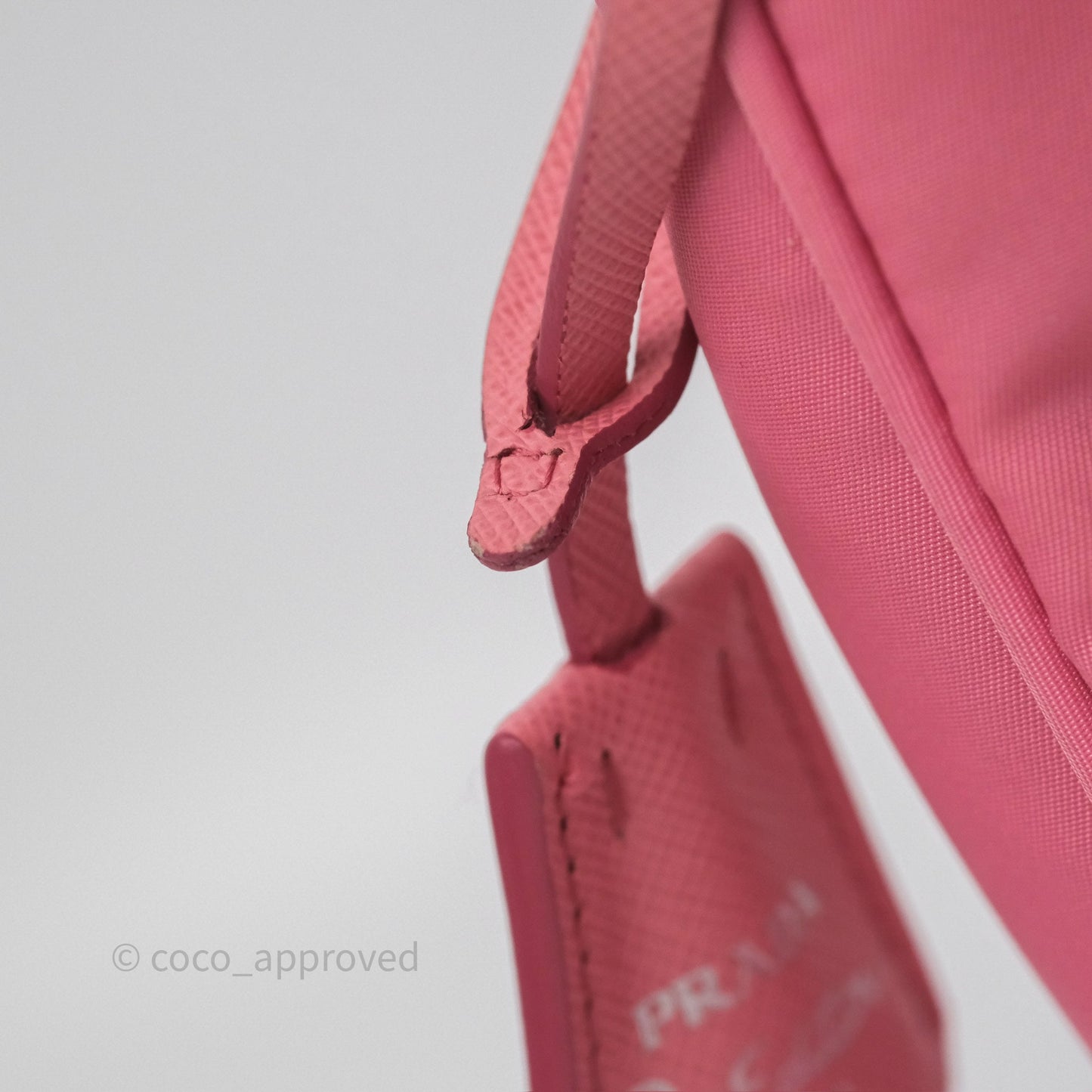 Prada Re-Edition 2005 Nylon Mini Bag Pink Silver Hardware