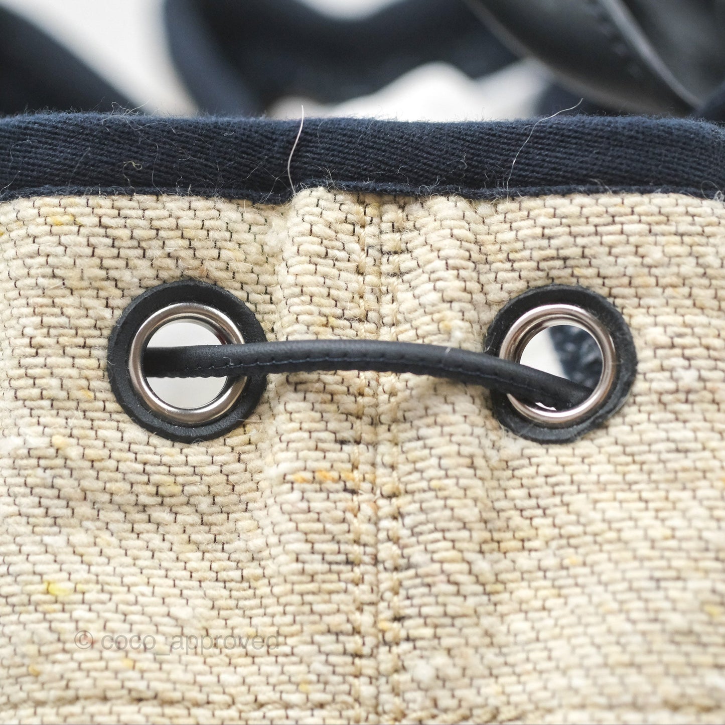 Chanel Canvas Deauville Backpack Beige