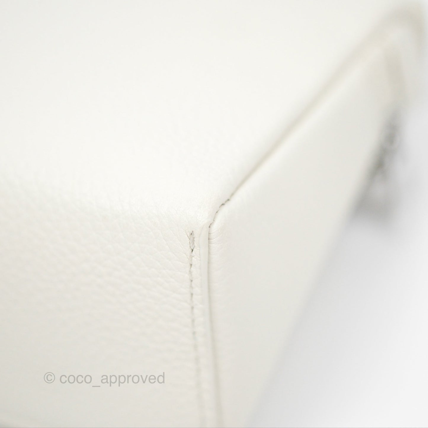 Loro Piana Extra Pocket L19 White Grained Calfskin