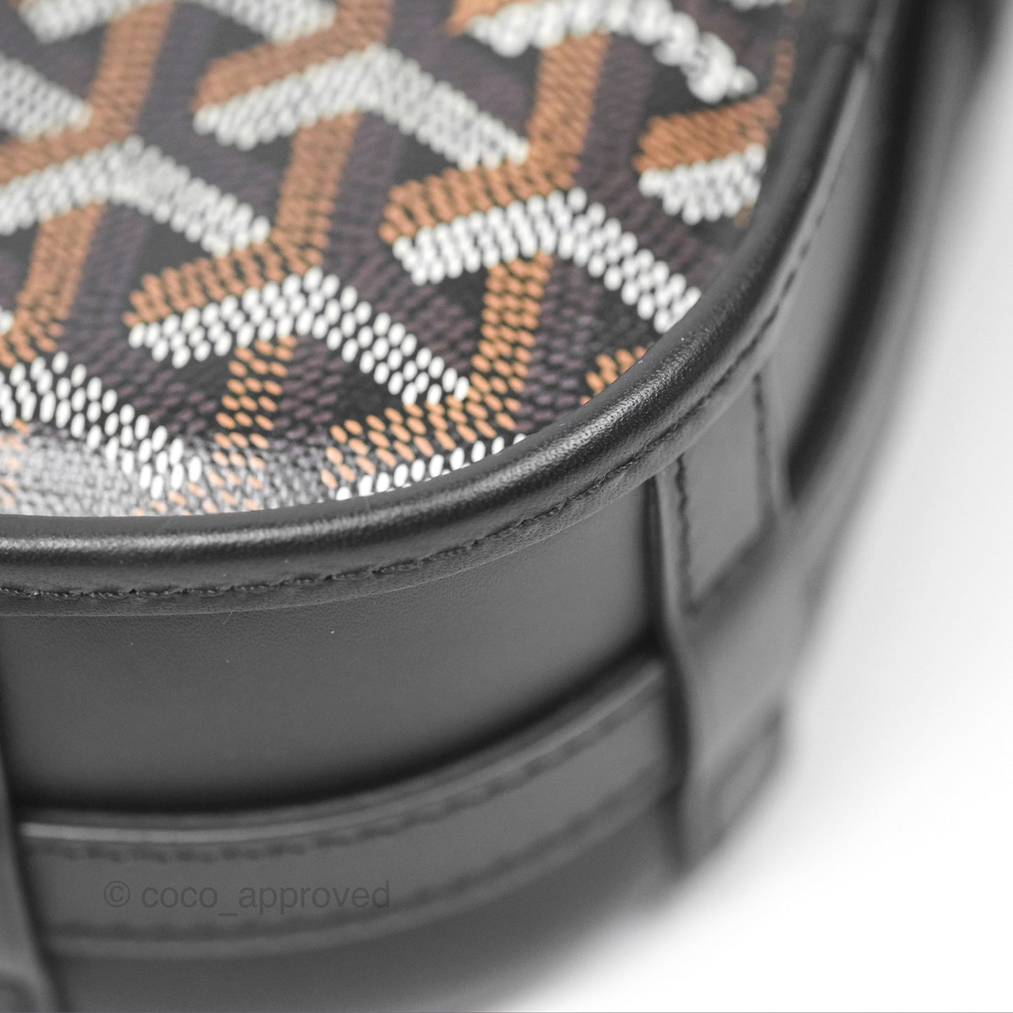 Goyard Belvedere II PM Messenger Bag Black Goyardine