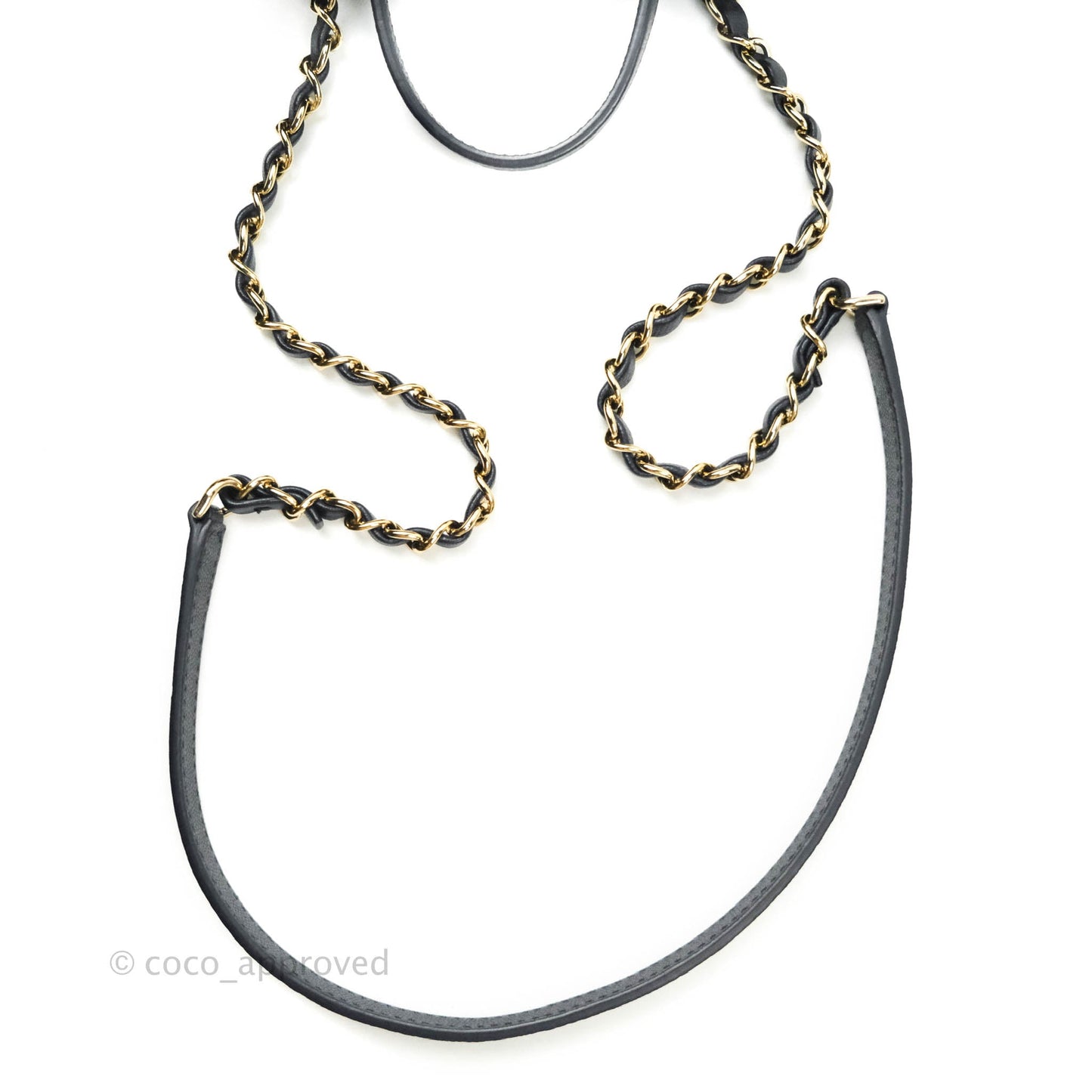 Chanel Caviar Quilted Rolled Up Bucket Drawstring Bag Navy Gold Hardware