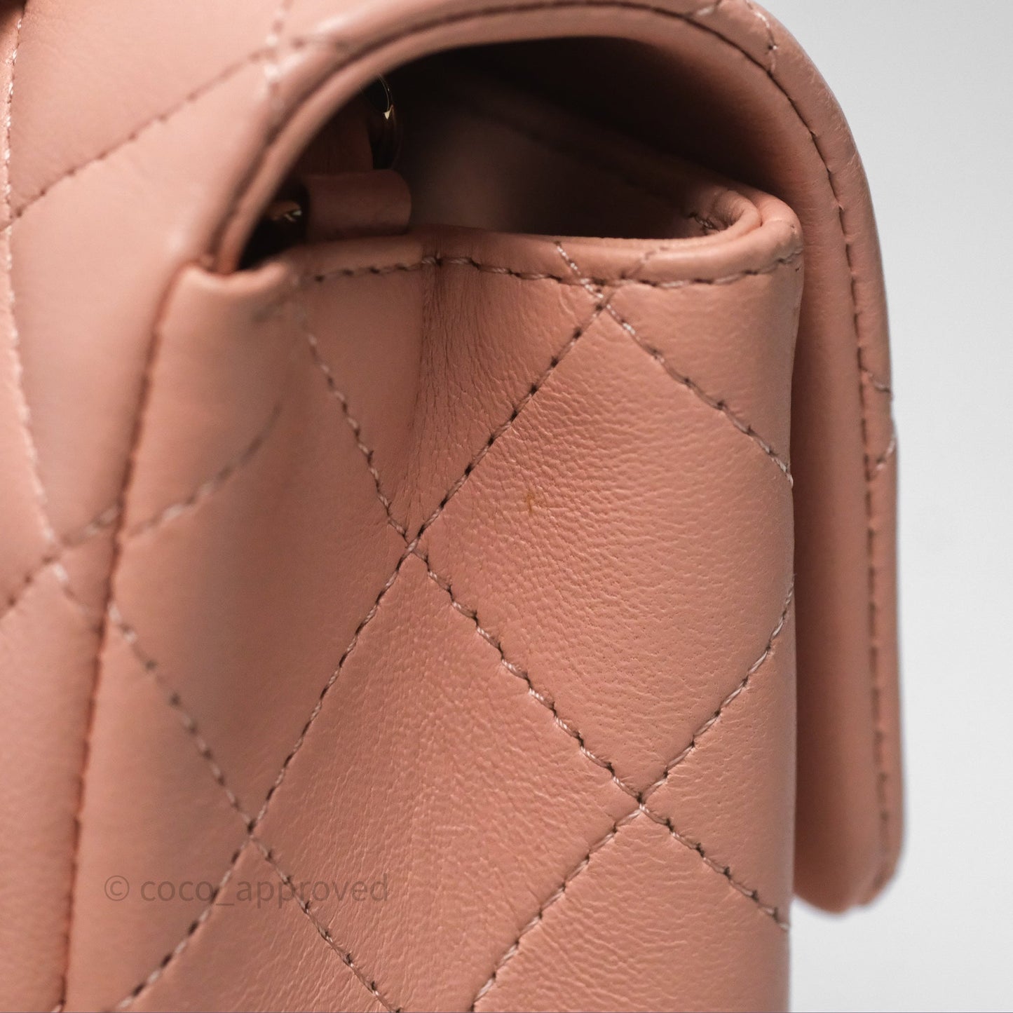 Chanel Quilted Mini Rectangular Flap Pink Lambskin Gold Hardware
