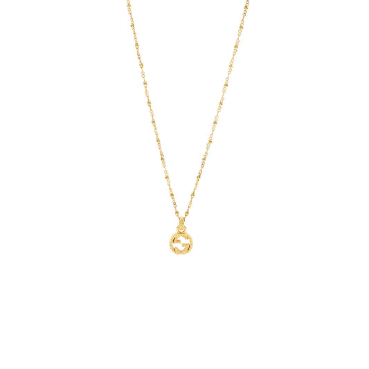 Gucci Yellow Gold Necklace With Interlocking G