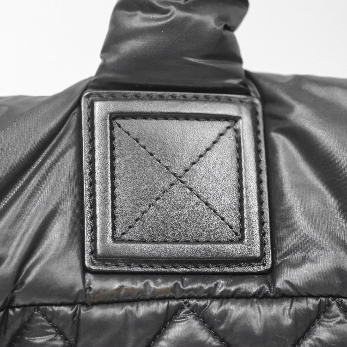 Chanel Coco Cocoon Tote Bag PM Black Nylon