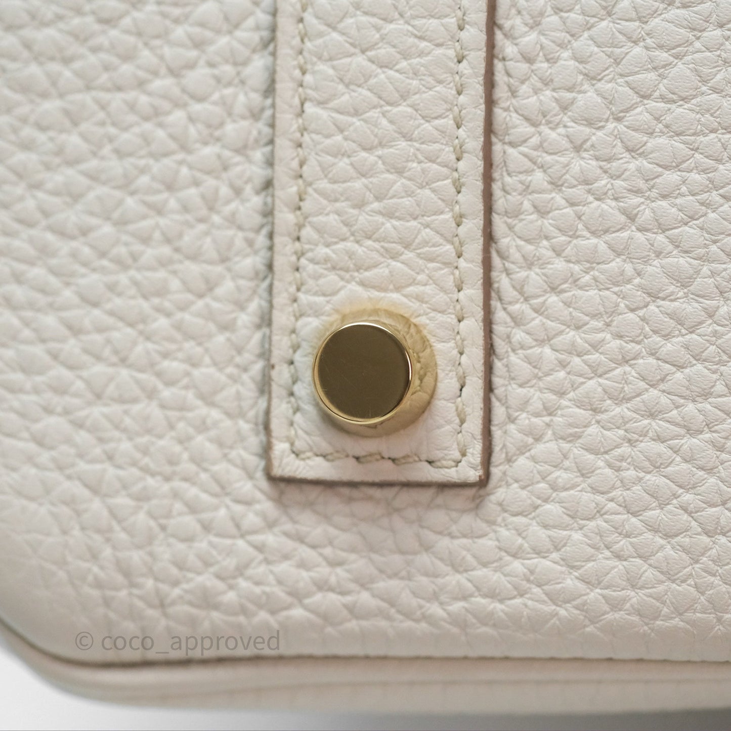 Hermès Retourne Birkin 35 Beton Togo Gold Hardware