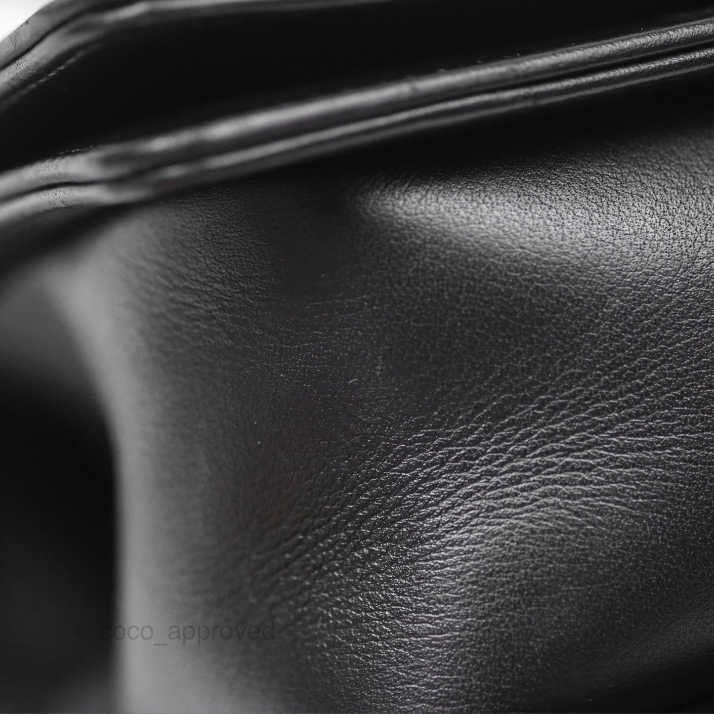 Chanel Small Boy Black Calfskin Ruthenium Hardware