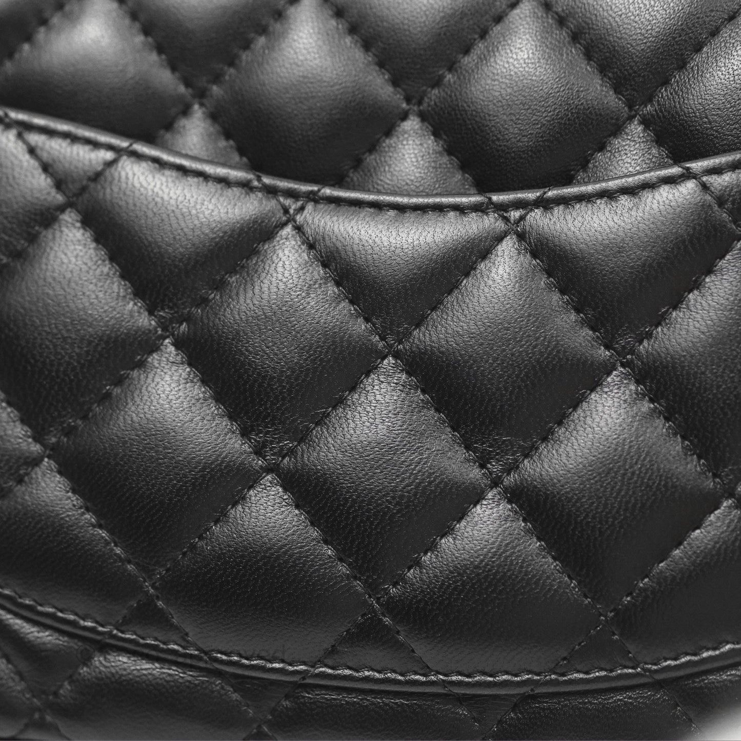 Chanel Mini Square Black Lambskin Gold Hardware