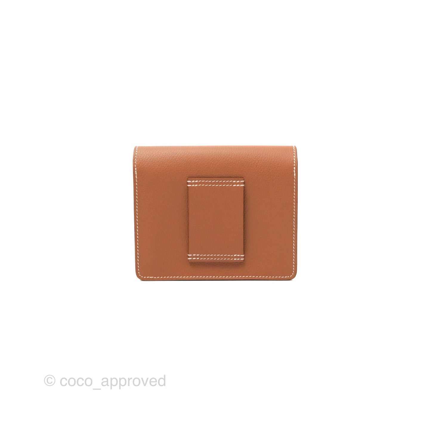 Hermès Roulis Slim Wallet Gold Evercolor Gold Hardware
