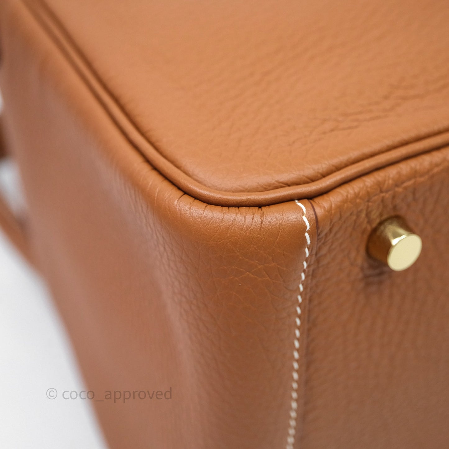 Hermès Lindy 30 Gold 37 Clemence Gold Hardware
