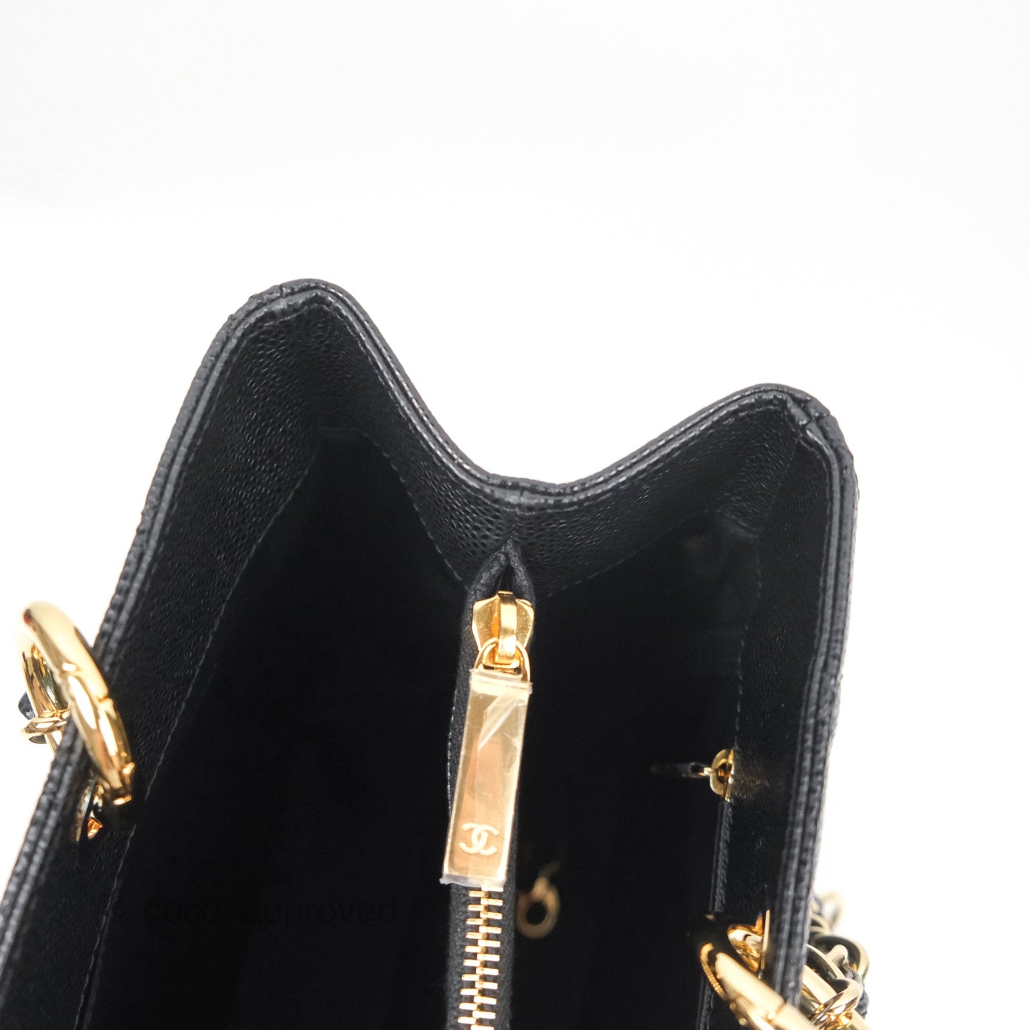 Chanel GST Black Caviar Gold Hardware