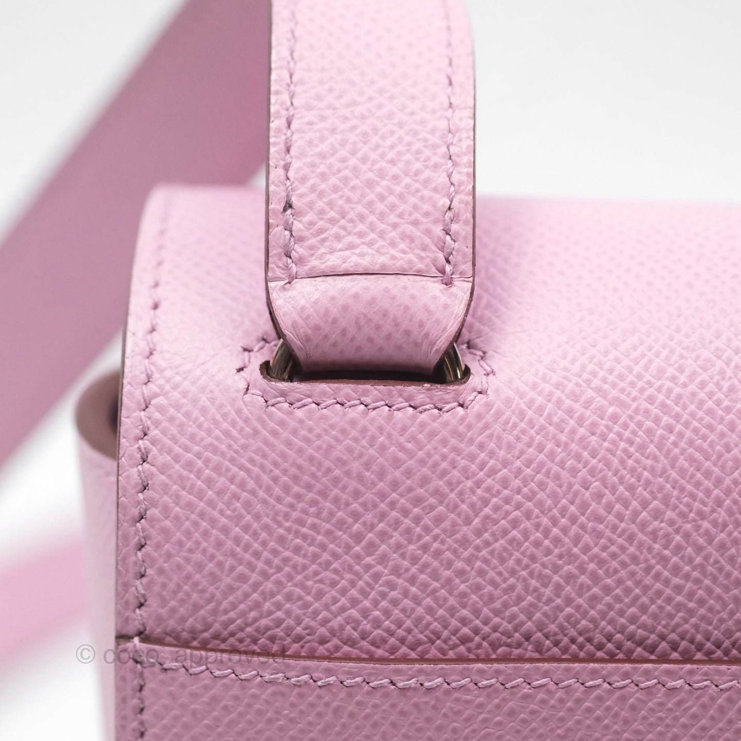 Hermès Della Cavalleria Mini Bag Mauve Sylvestre X9 Epsom Palladium Hardware