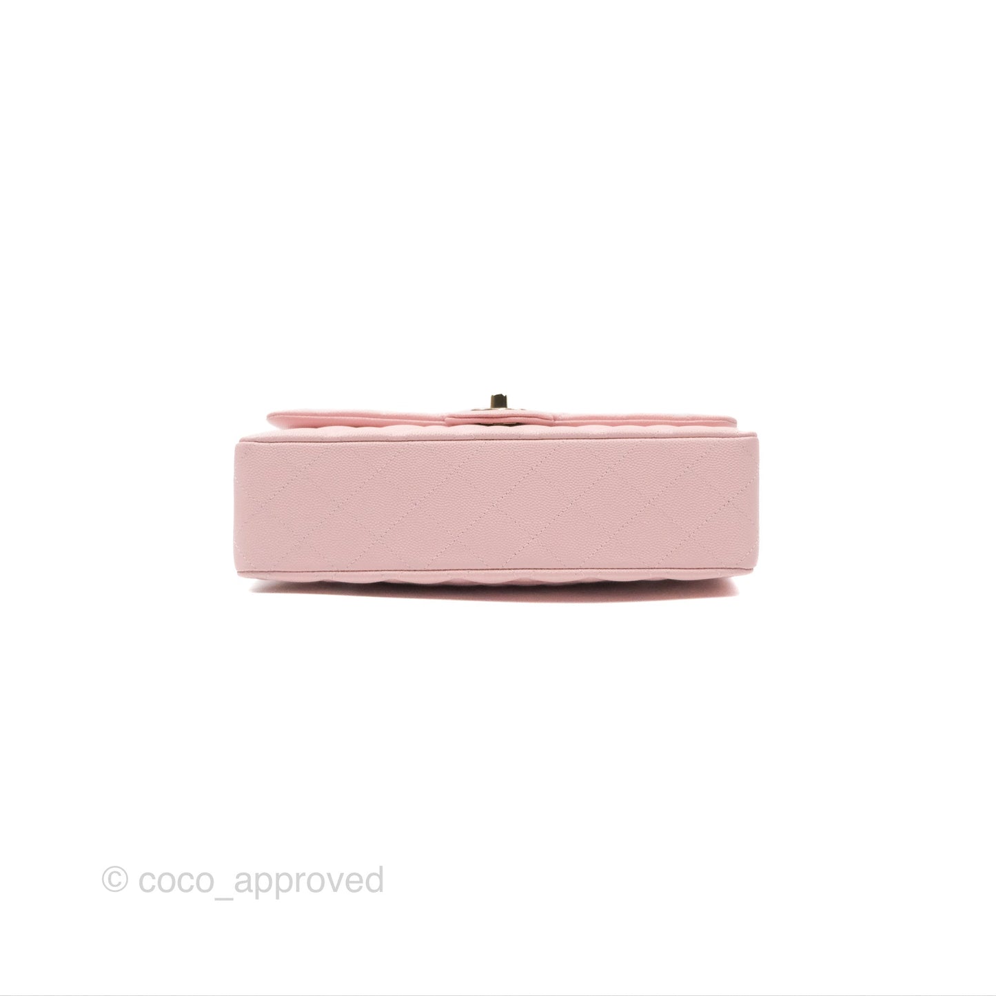 Chanel Medium Classic Flap Quilted Pink Caviar Gold Hardware