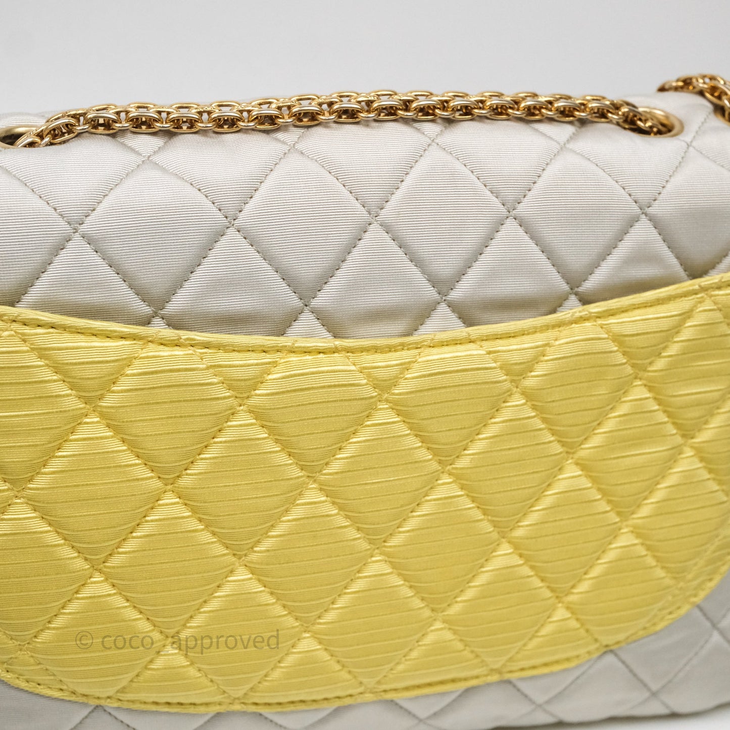 Chanel Reissue Flap Bag Tricolor Pastel Satin Aged Gold Hardware