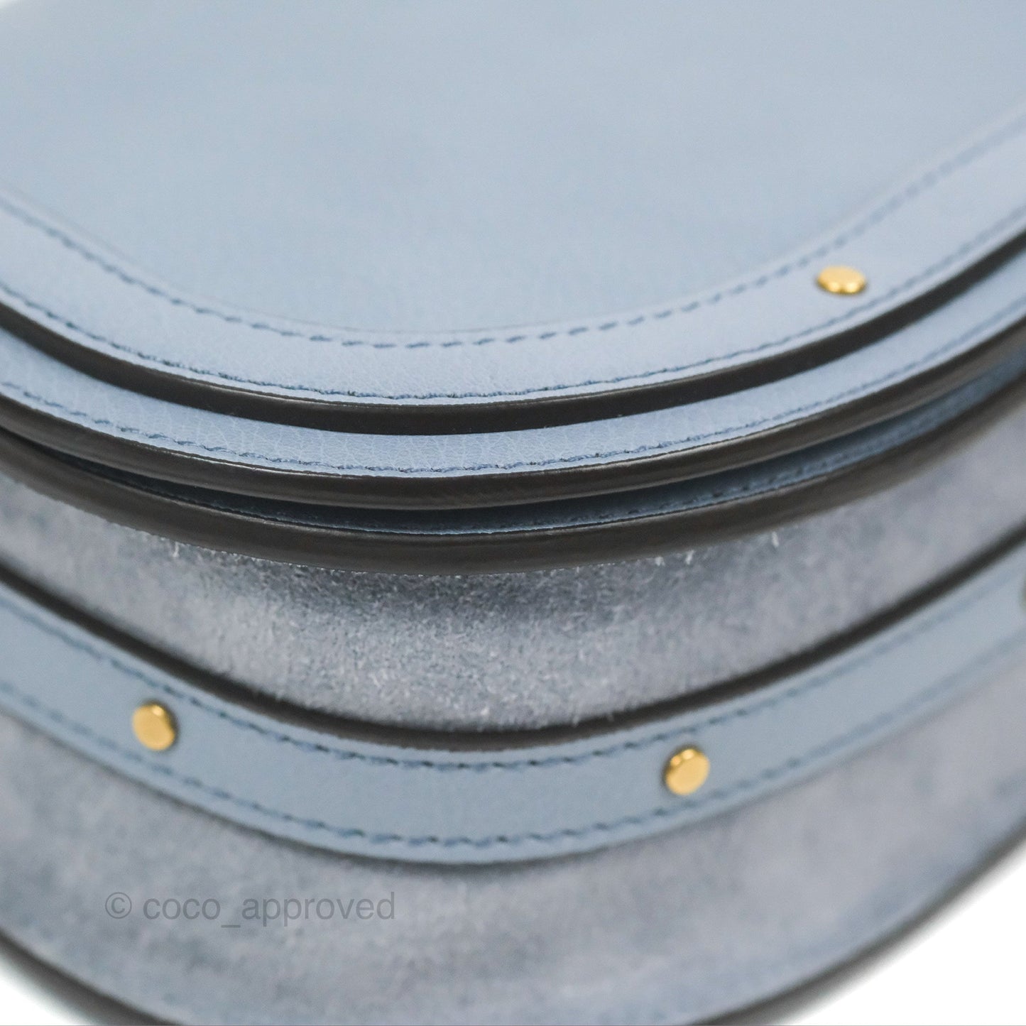 Chloé Nile Crossbody Bag Blue Calfskin