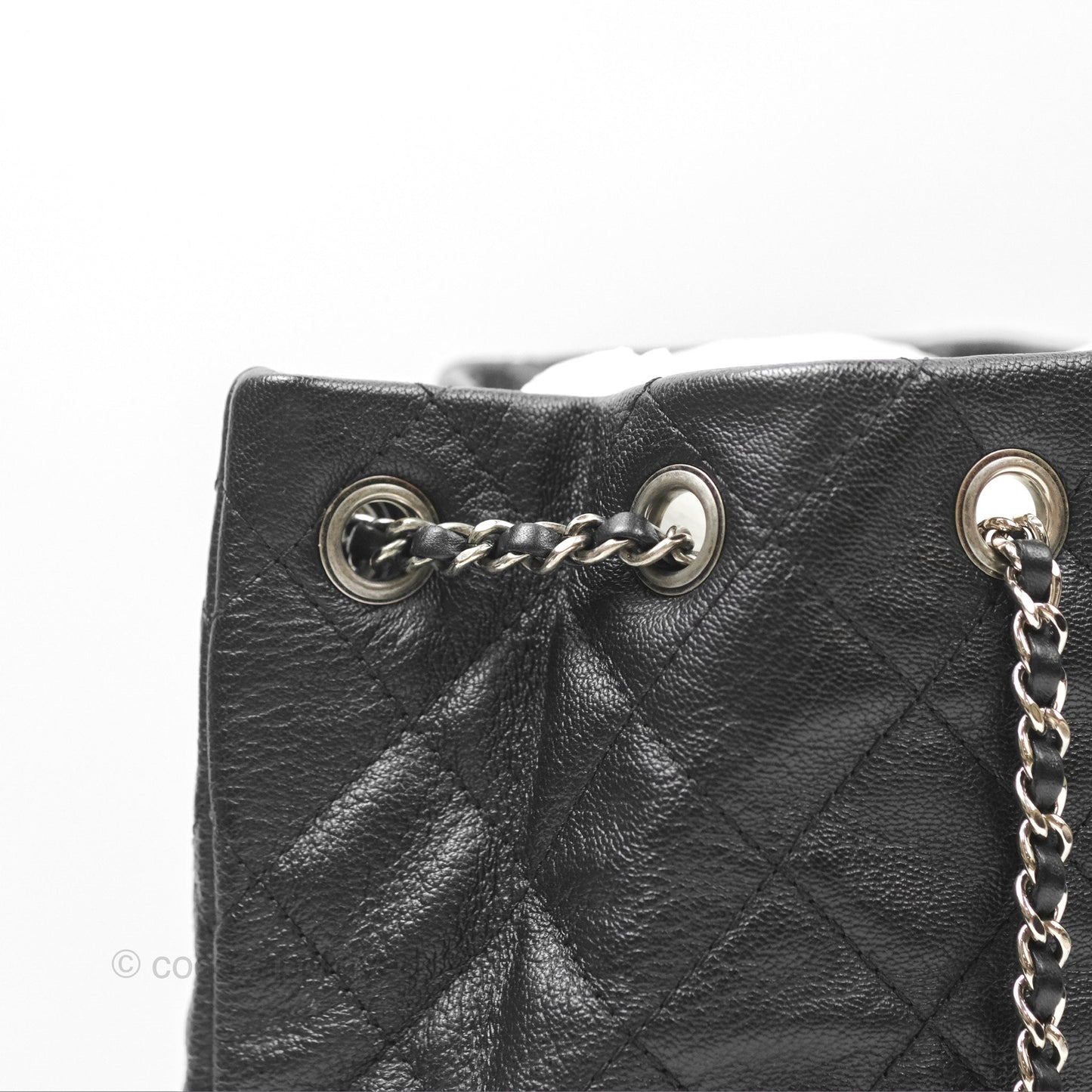 Chanel Small Gabrielle Backpack Black Patent Goatskin