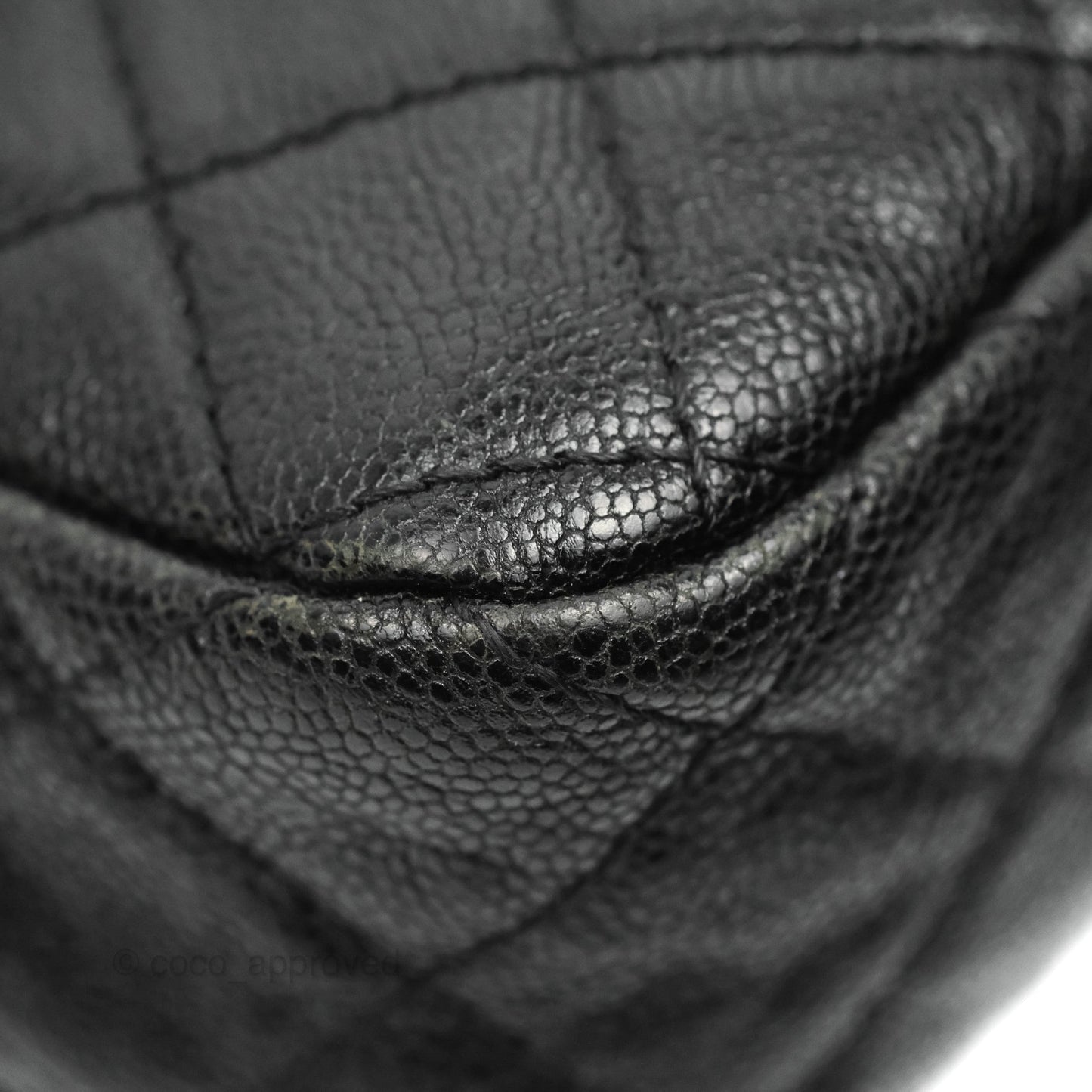 Chanel Jumbo Easy Flap Bag Black Caviar Ruthenium Hardware