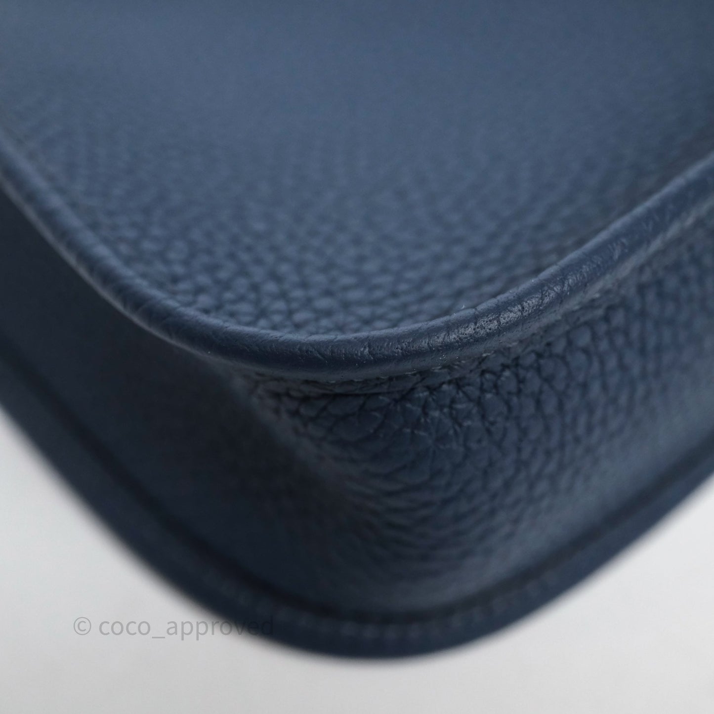 Hermès Mini Evelyne 16 7P Bleu de Prusse Clemence Palladium Hardware