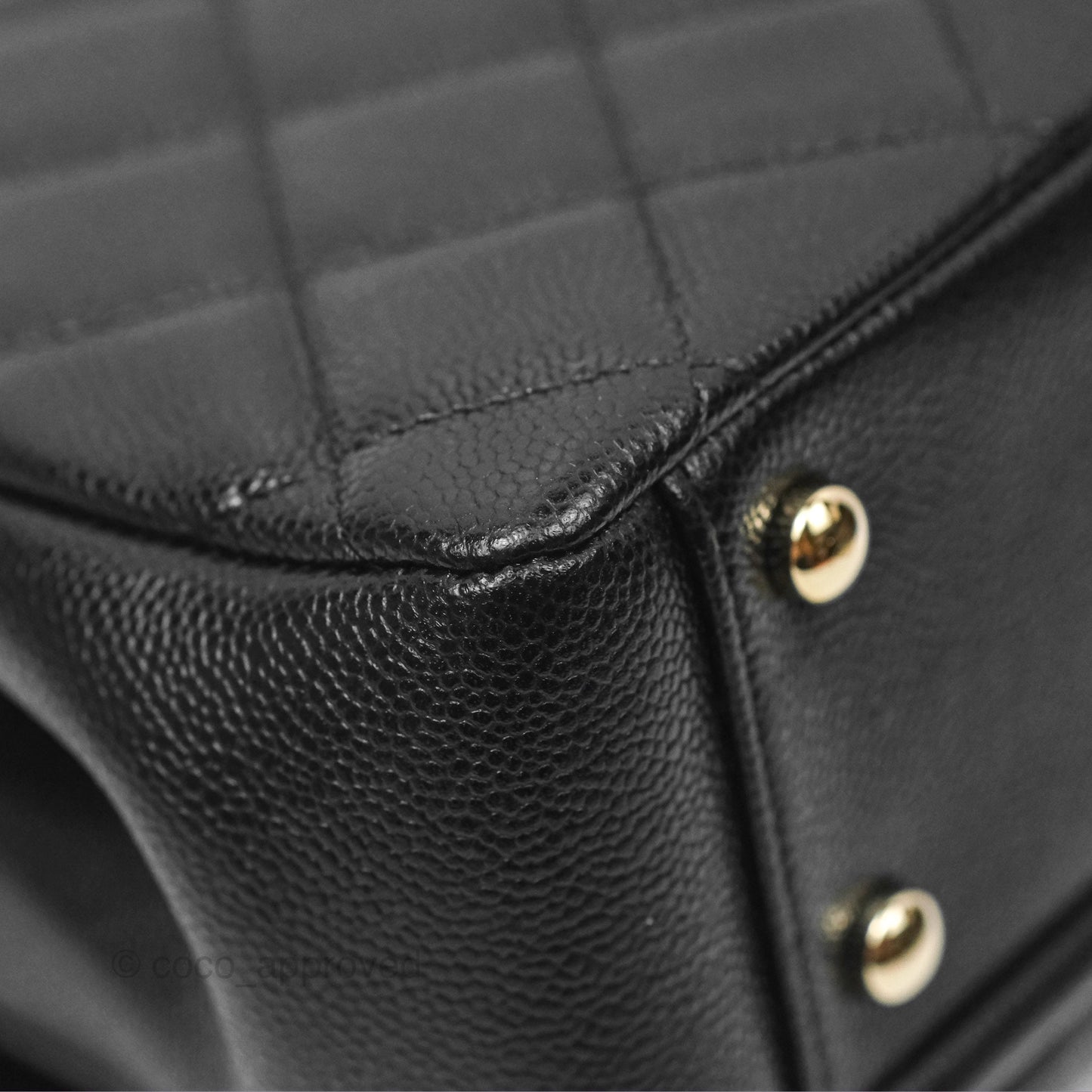 Chanel Quilted Medium Business Affinity Flap Black Caviar Light Gold Hardware