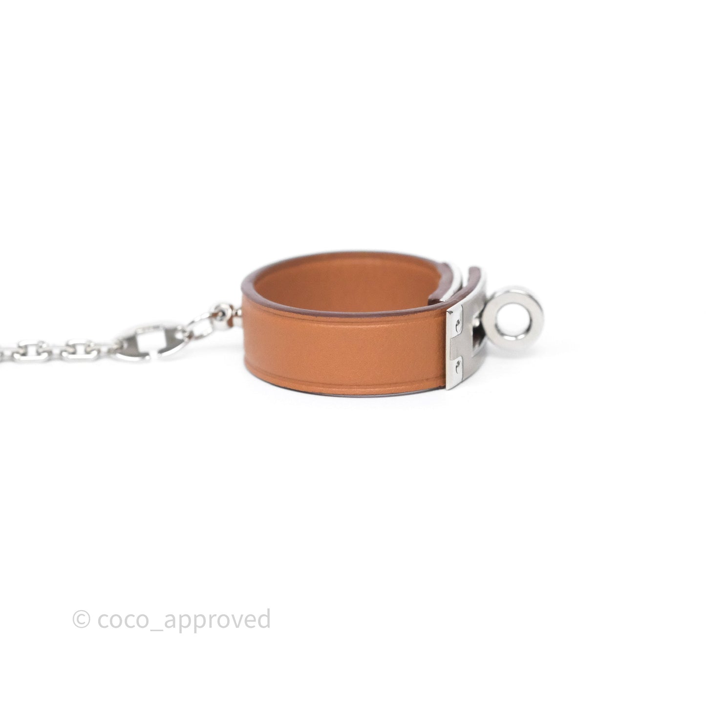 Hermès Kelly Glove Clip Gold Swift Palladium Hardware