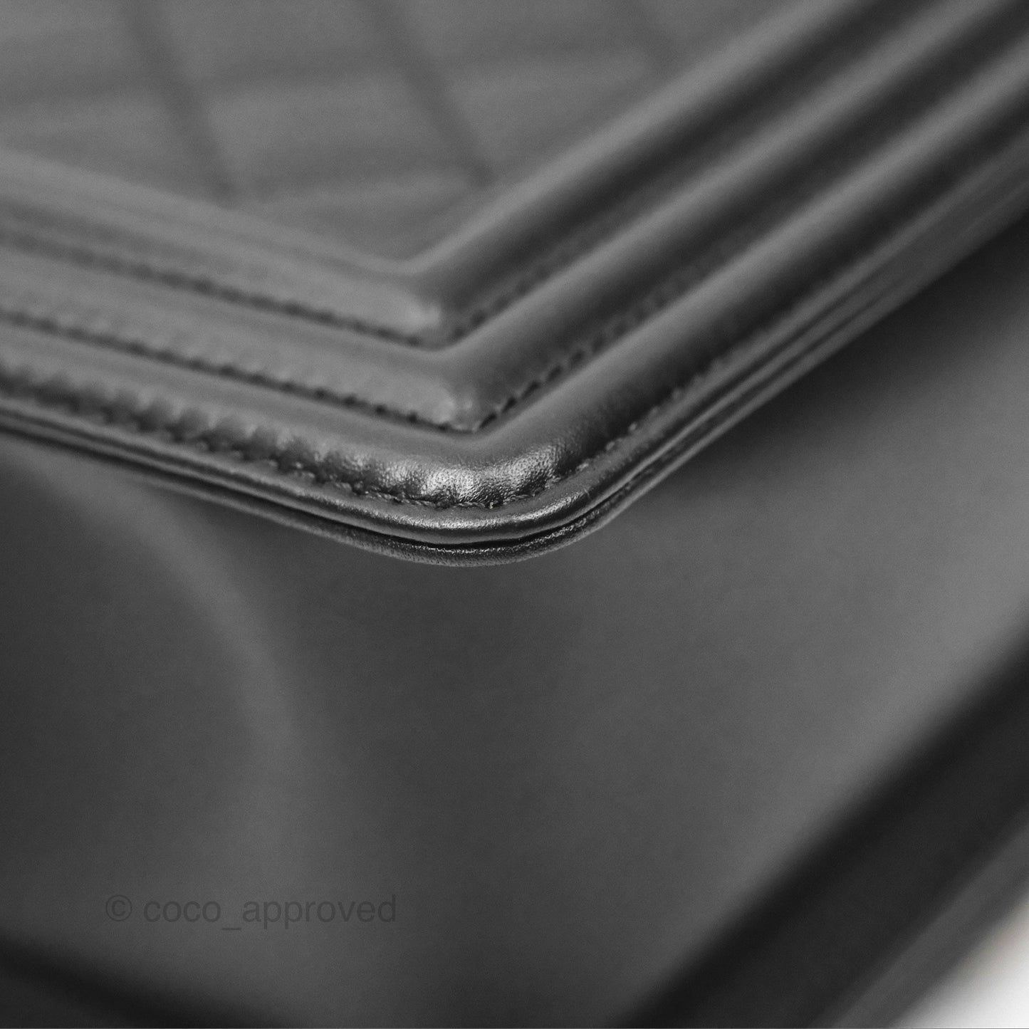 Chanel Small Boy Black Calfskin Aged Gold Hardware