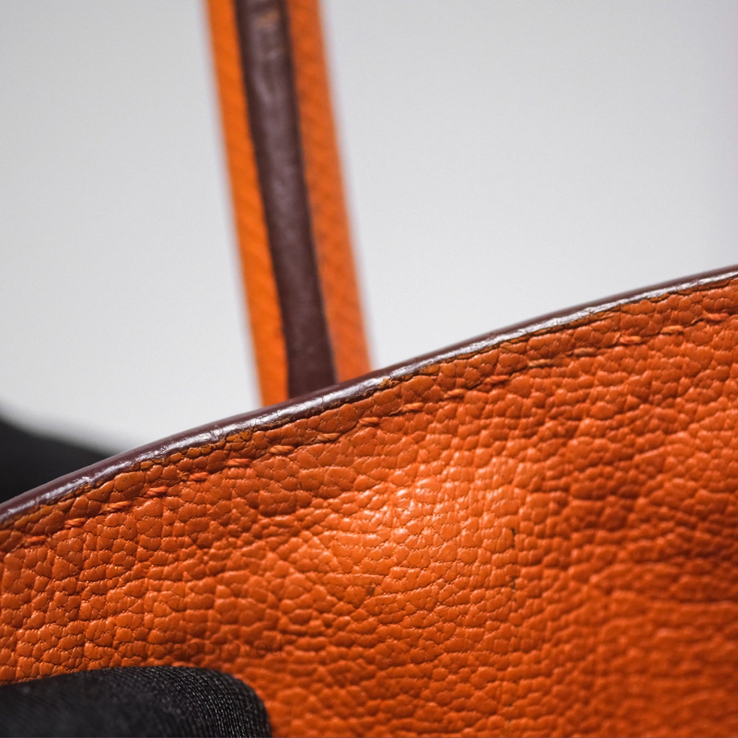 Hermès Birkin 30 Retourne Orange Epsom Palladium Hardware