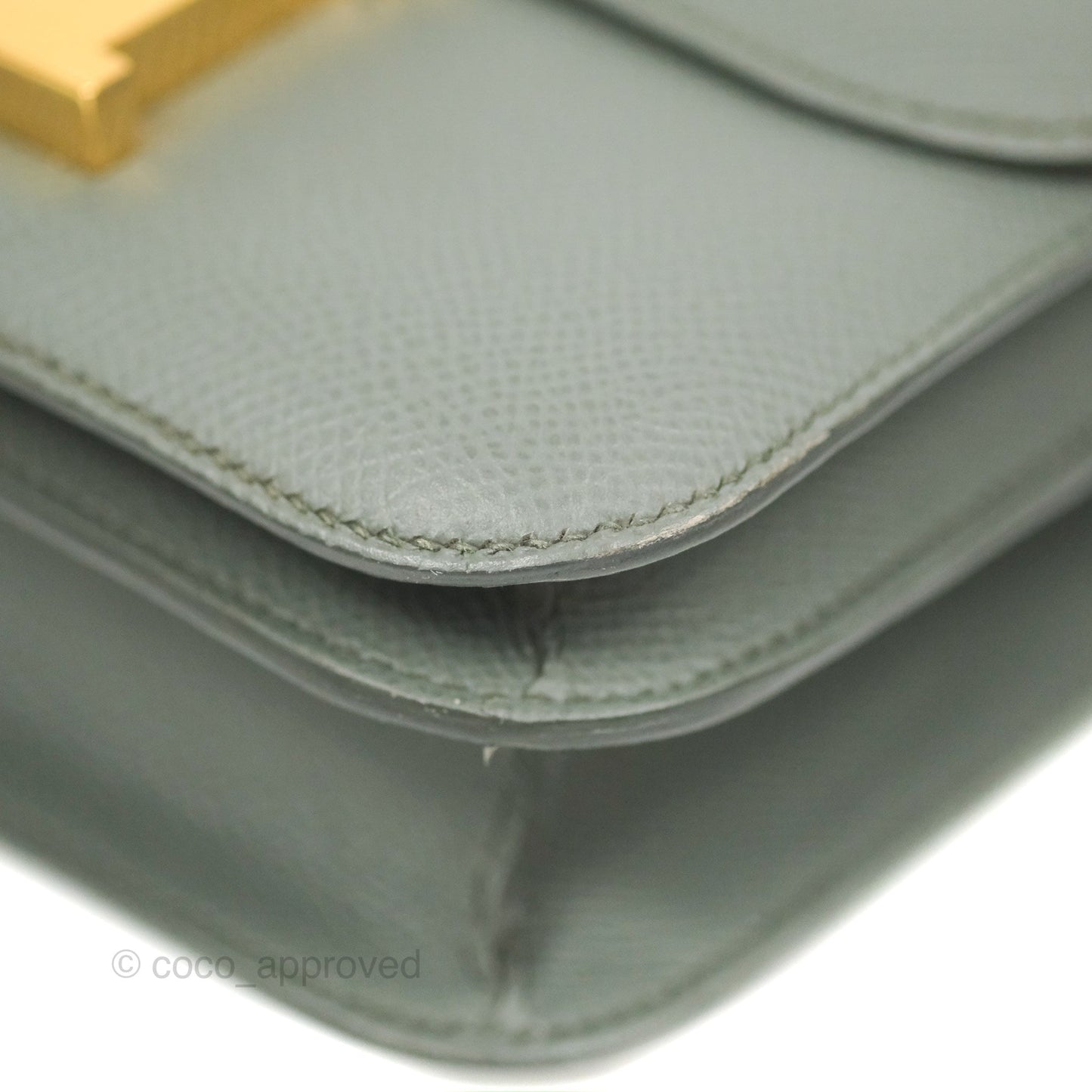Hermès Constance Mini 18cm Vert Amande Epsom Gold Hardware