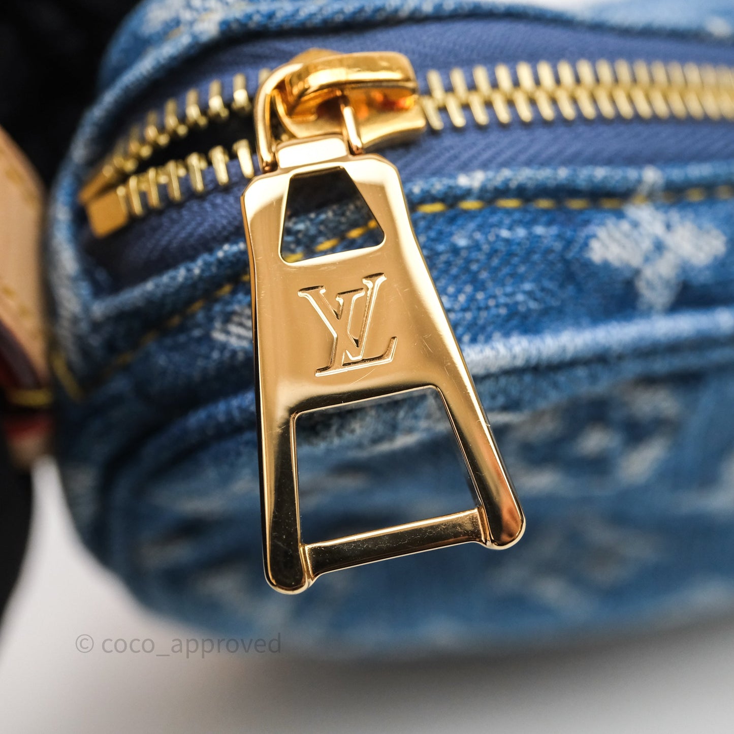 Louis Vuitton Croissant MM Denim Blue Monogram