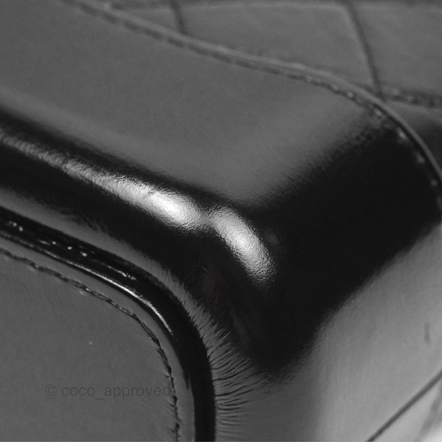 Chanel Small Gabrielle Hobo Quilted Black Aged Calfskin