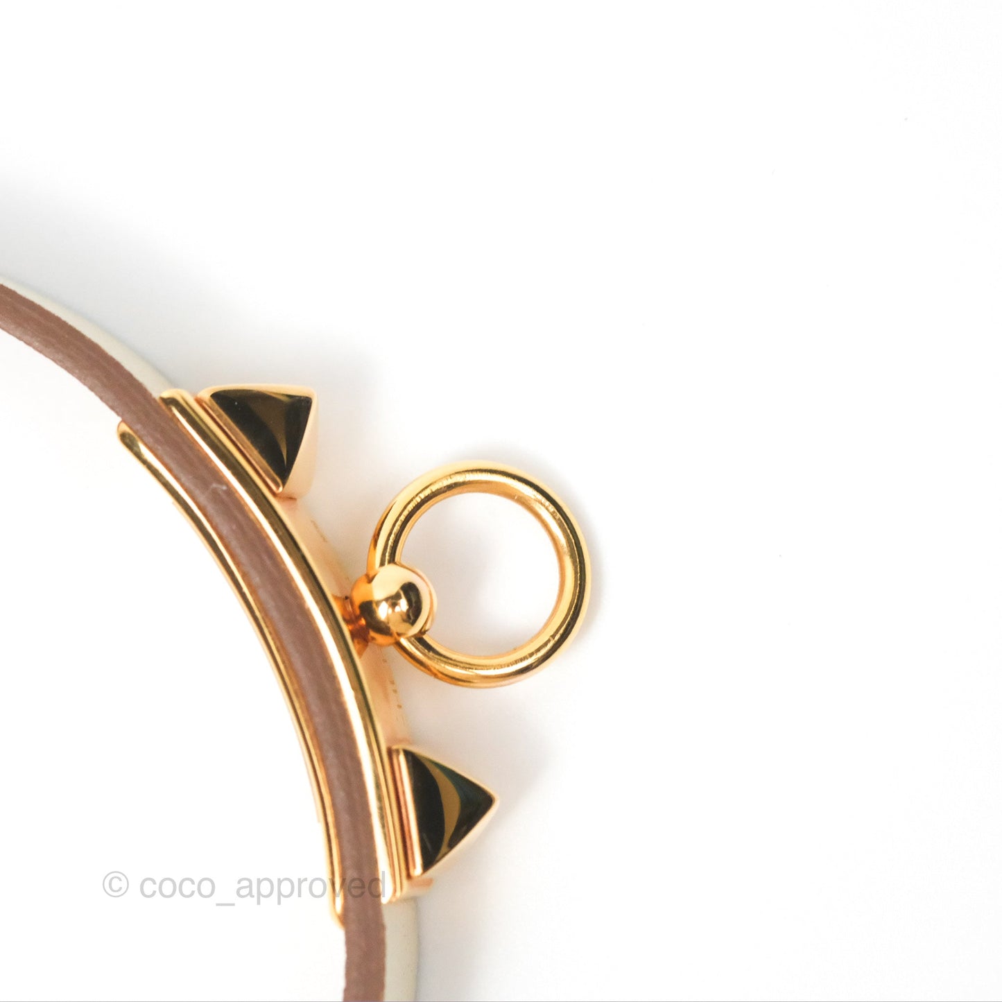 Hermès Rivale Mini Bracelet Nata Swift Rose Gold Hardware