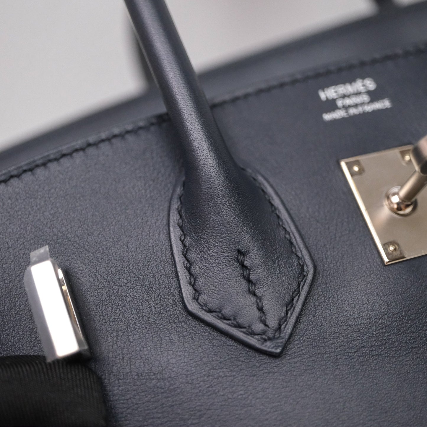 Hermes Birkin 25 Indigo Blue Swift Palladium Hardware