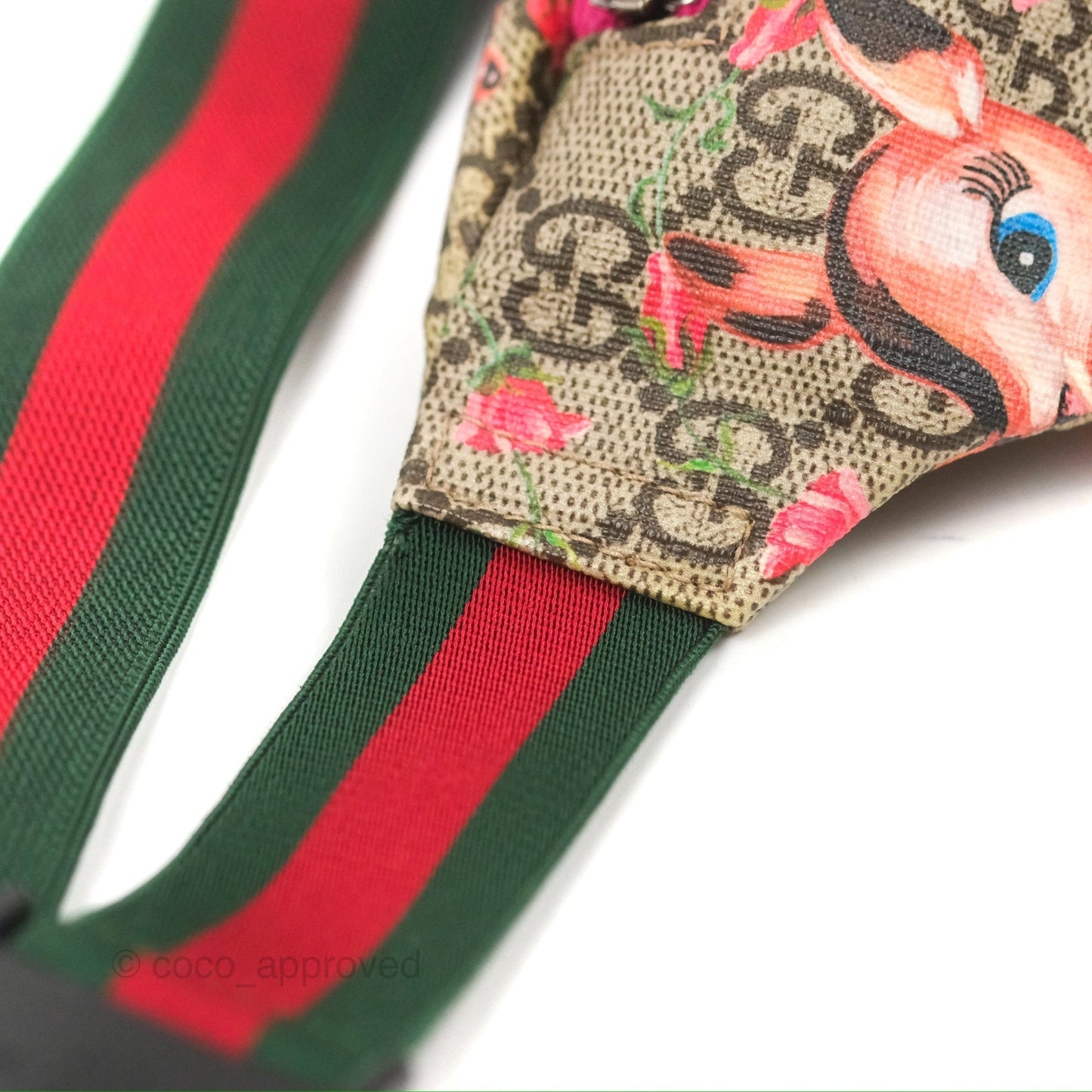 Gucci Girls Supreme Monogram Deer Belt Bag