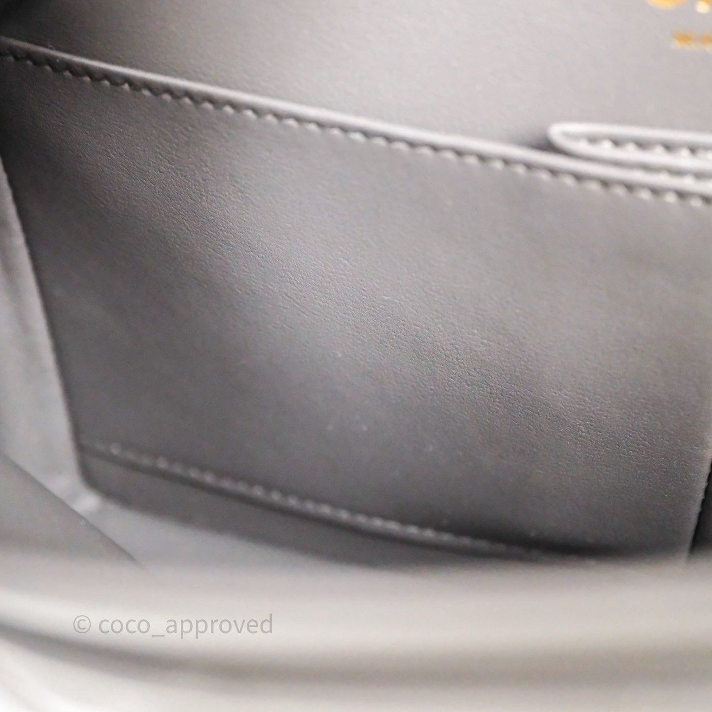 Chanel Small Quilted Classic Flap Grey Lambskin Light Gold Hardware