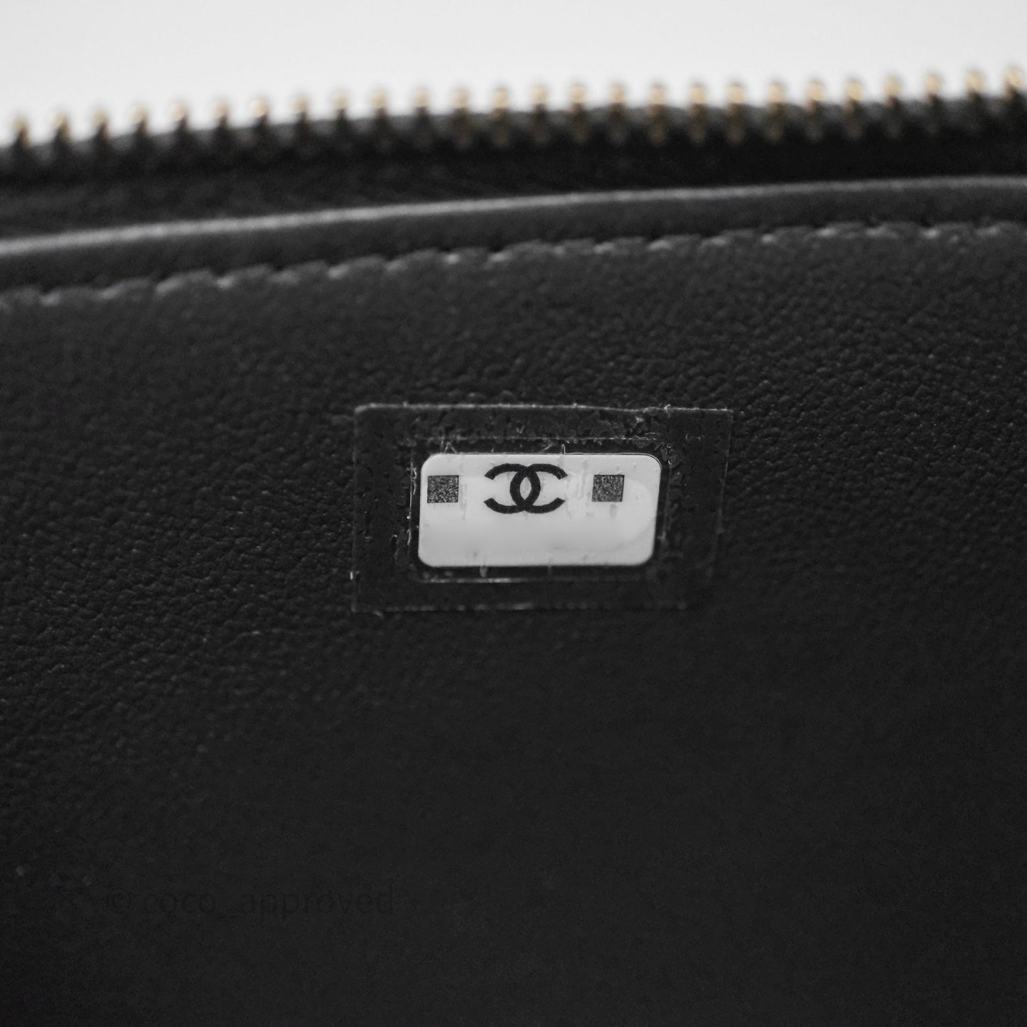 Chanel Trendy CC Vanity Rectangular Top Handle Dark Grey Lambskin Gold Hardware