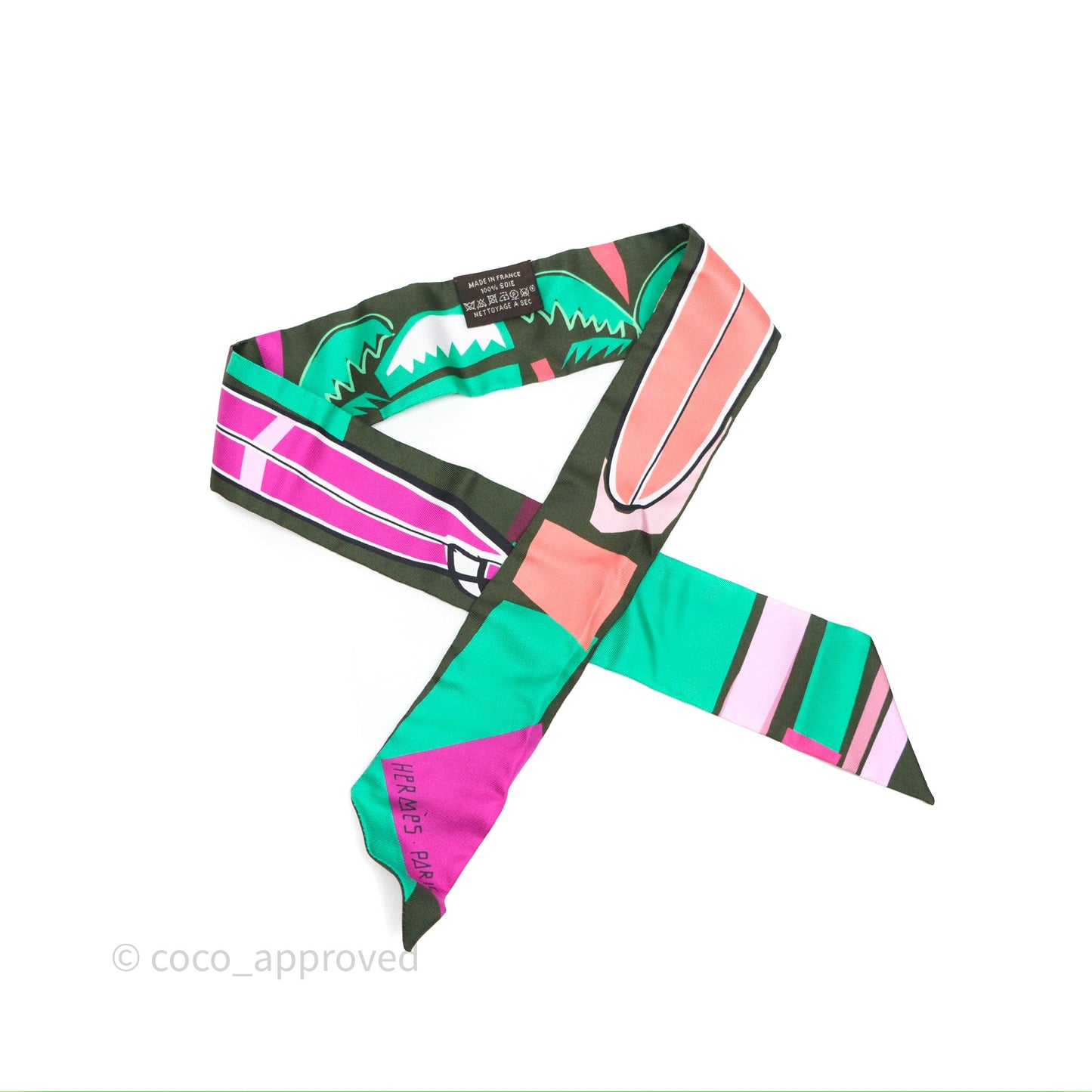 Hermès Sea Surf and Fun Silk Twilly