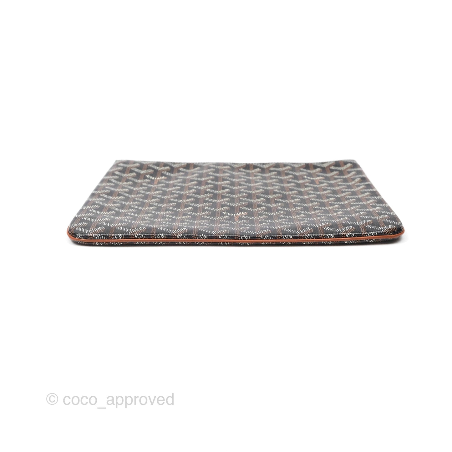 Goyard Sénat MM Pouch Black/ Tan