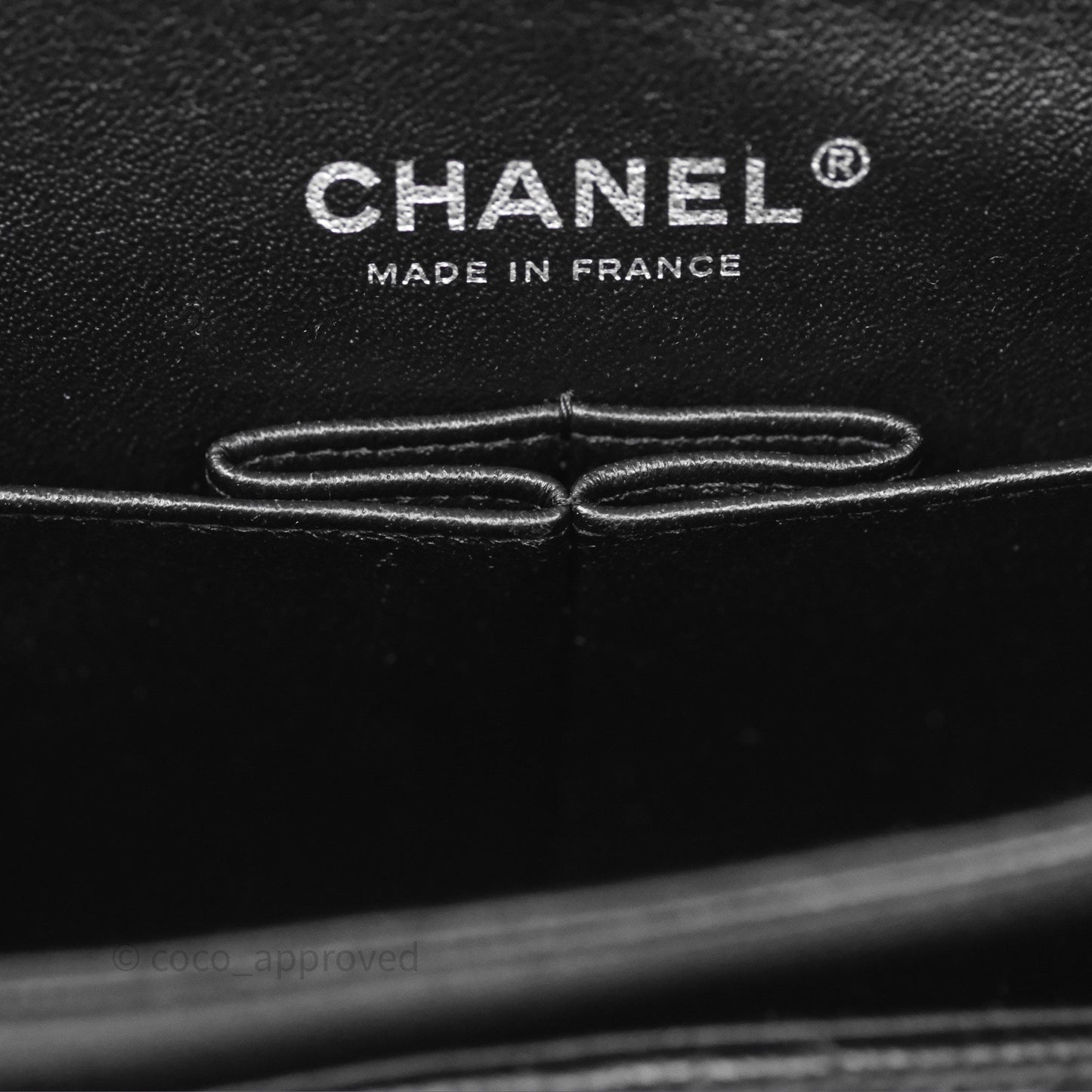 Chanel Classic M/L Medium Flap Quilted Black Caviar Silver Hardware