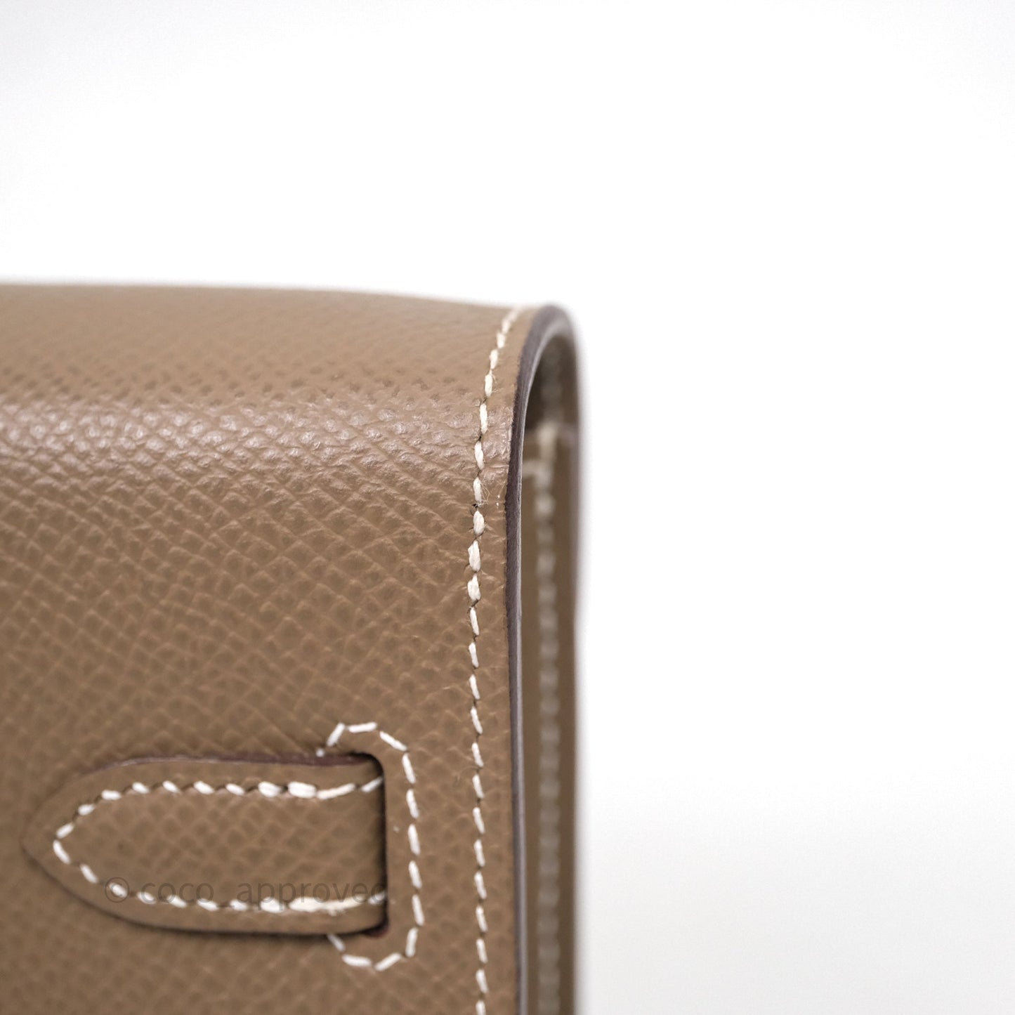 Hermès Kelly To Go Wallet Etoupe 18 Epsom Gold Hardware